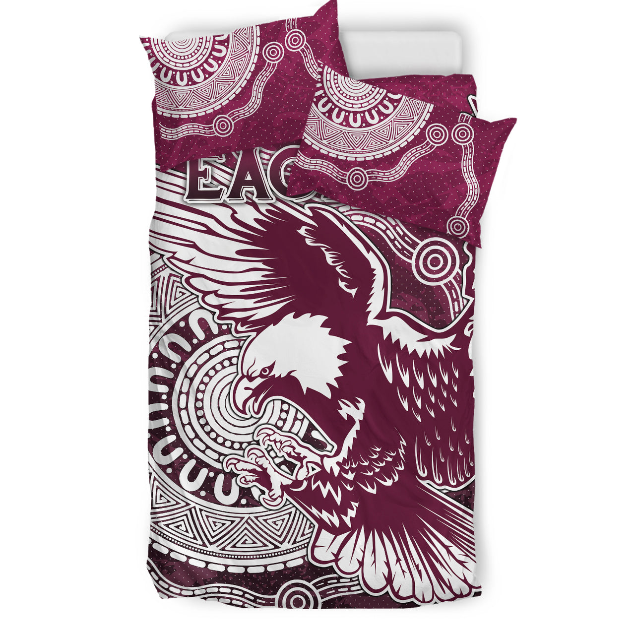 Sea Eagles Rugby Bedding Set - Custom Super Eagles Bedding Set RLT13 - Vibe Hoodie Shop