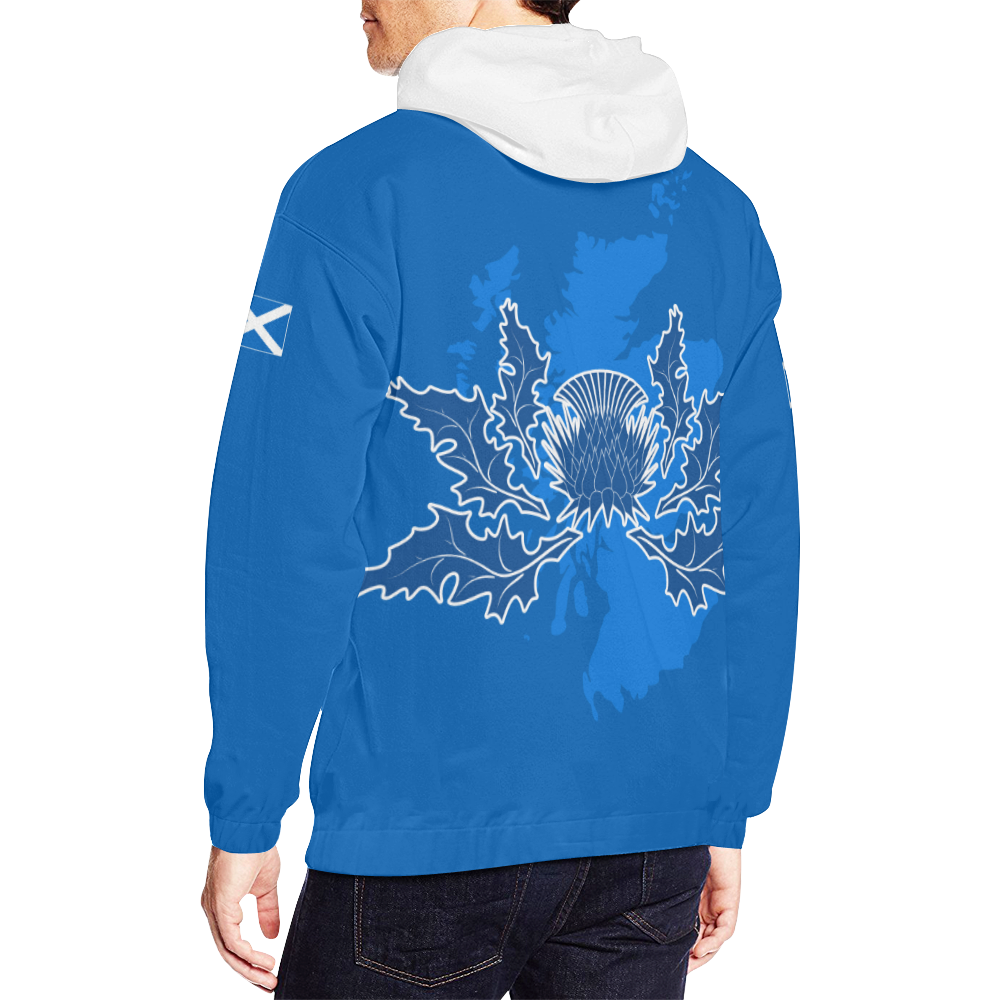 Scotland Hoodie Lion Thistle - Football Style - Vibe Hoodie Shop