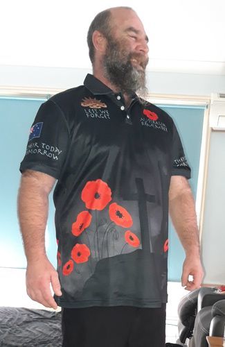 ANZAC Polo Shirt - Australia Remember - Vibe Hoodie Shop