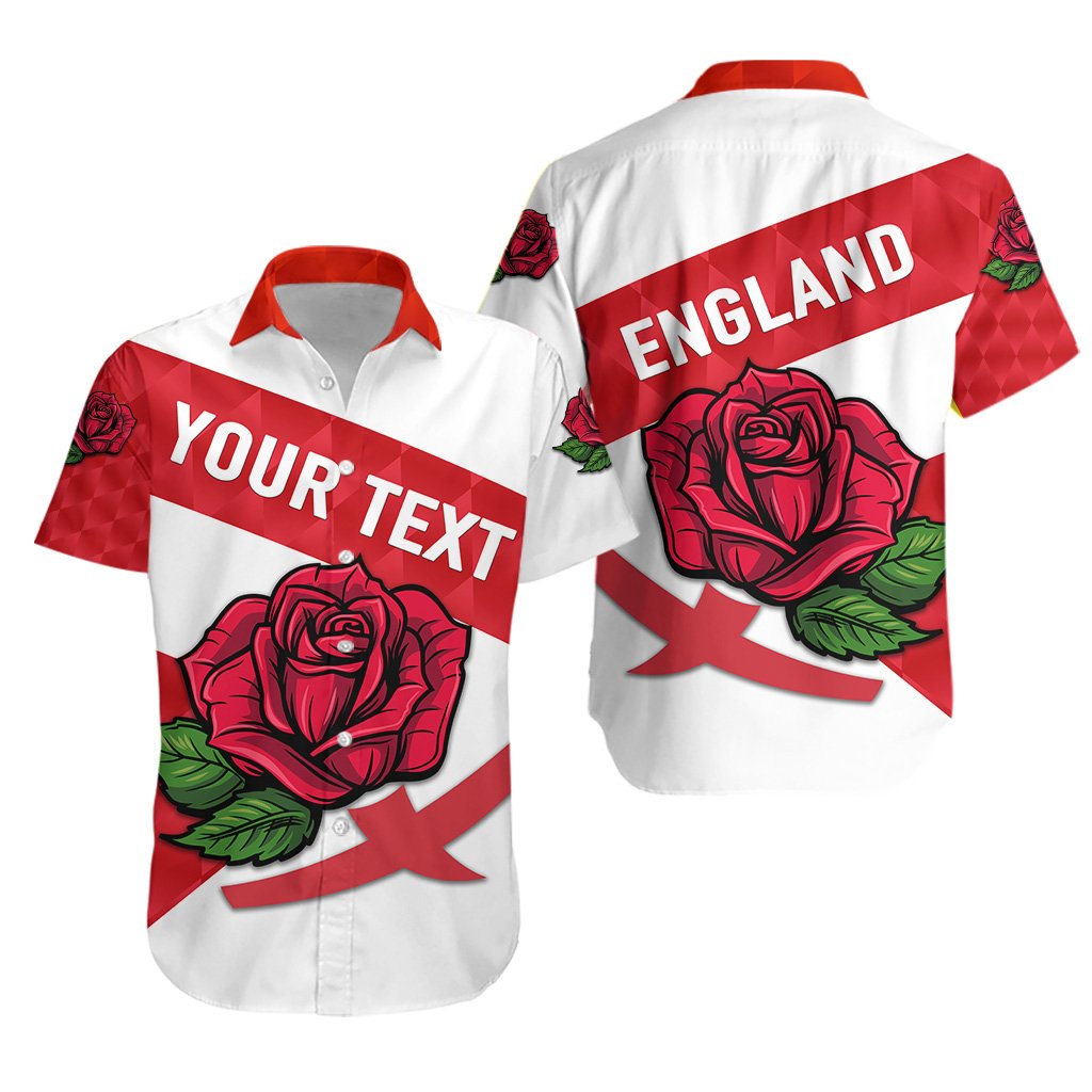 (Custom Personalised) England Rugby Hawaiian Shirt Sporty Style - Vibe Hoodie Shop