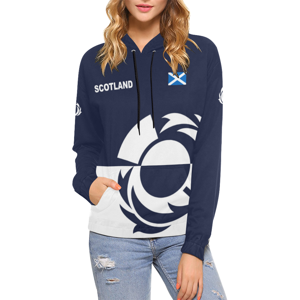 Scotland Hoodie Thistle - Rugby Style - Vibe Hoodie Shop