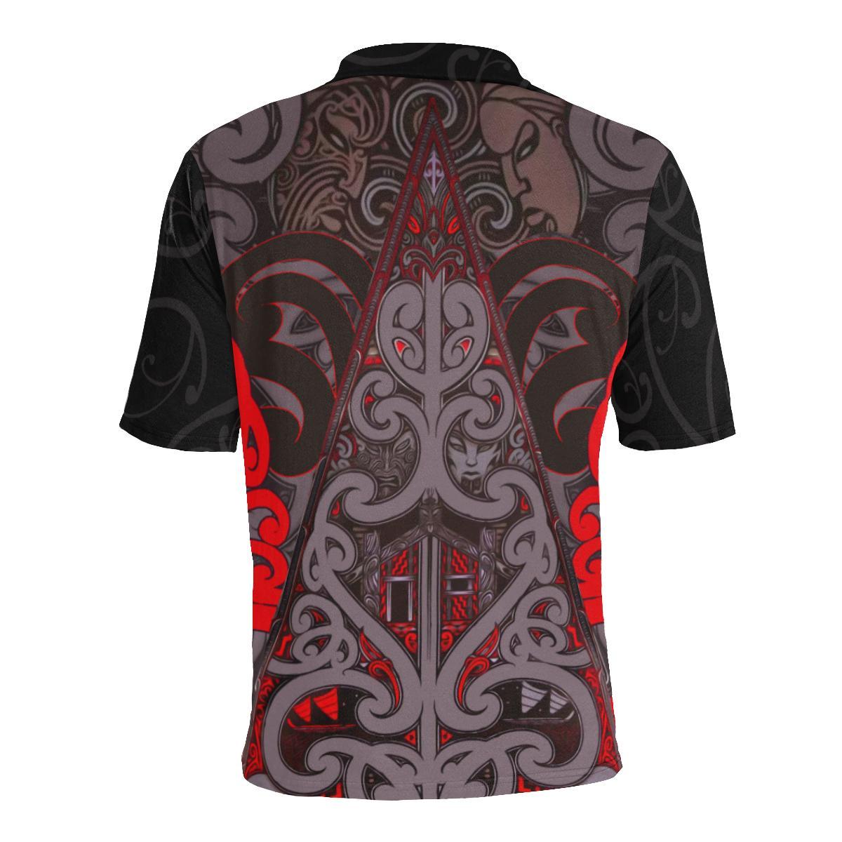 New Zealand Maori Rugby Polo T shirt - Vibe Hoodie Shop