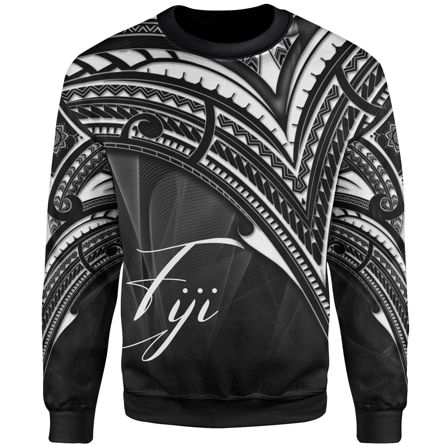 Fiji Sweatshirt - Cross Style White Color - Vibe Hoodie Shop