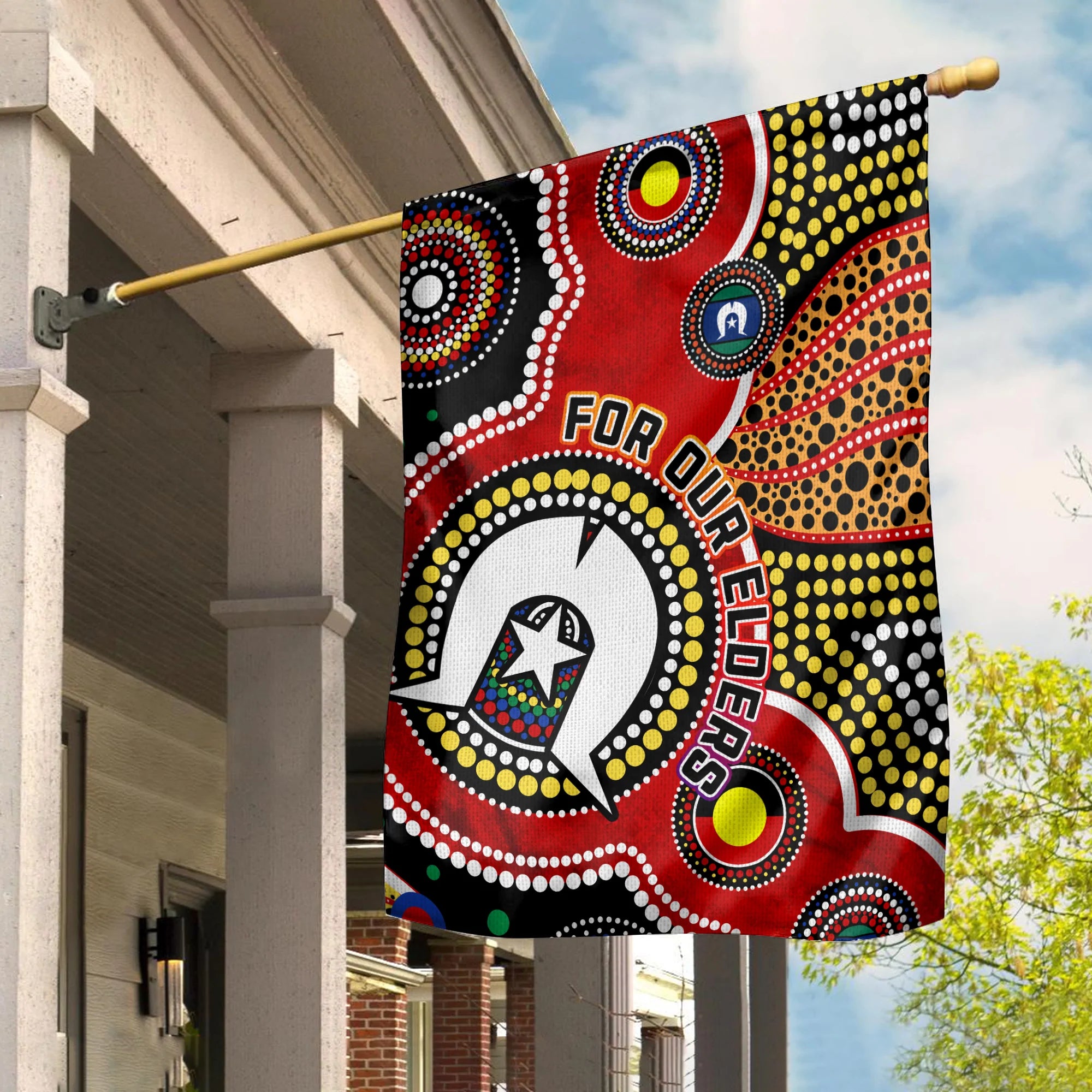 Australia NAIDOC Week Flag For Our Elders Aborigines and Islanders Flag - Vibe Hoodie Shop