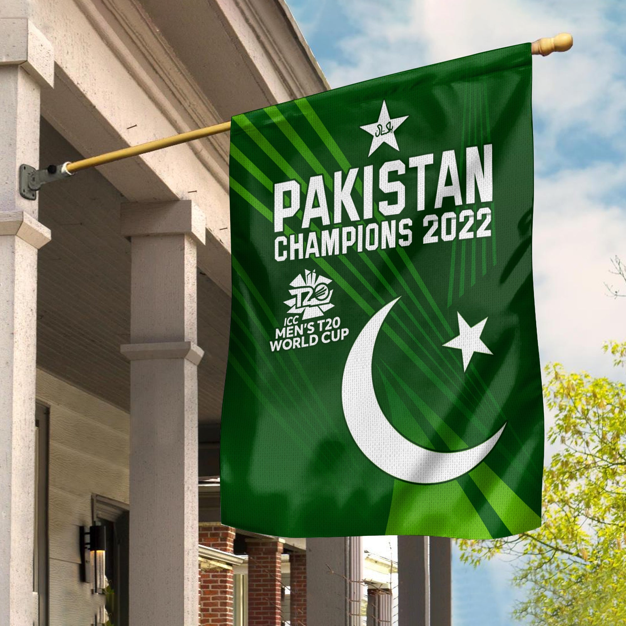 Pakistan Cricket Flag Champions 2022 ICC T20 World Cup - Vibe Hoodie Shop