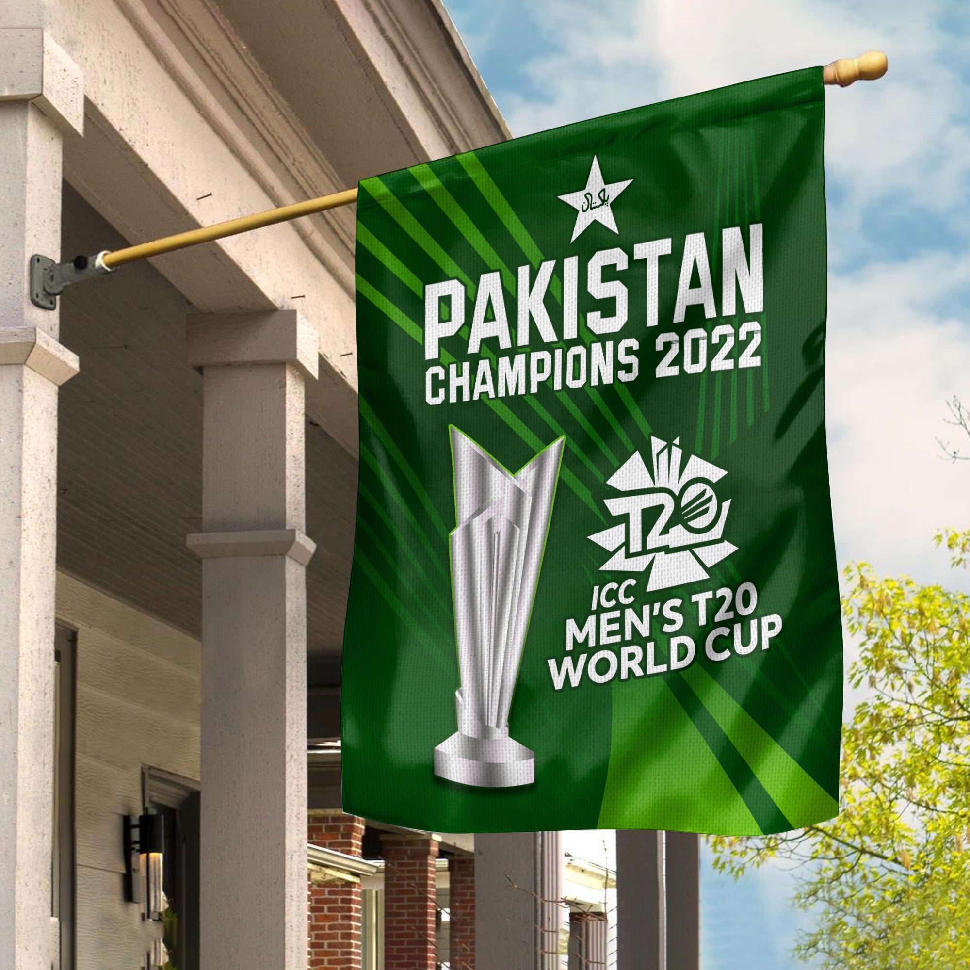 Pakistan Cricket Flag Champions 2022 ICC T20 Shaheens - Vibe Hoodie Shop