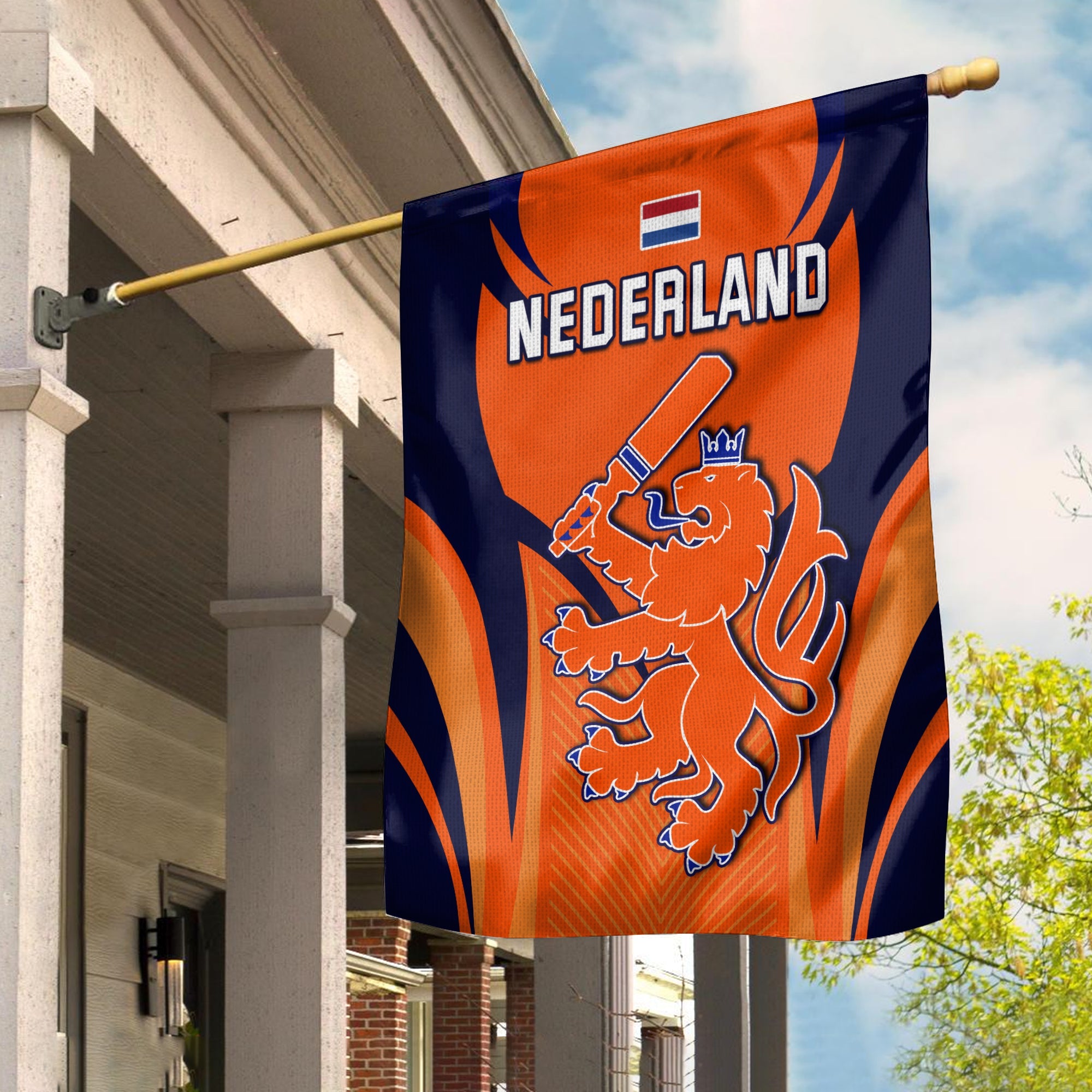 Netherlands Cricket Flag T20 World Cup Nederland Lion - Vibe Hoodie Shop