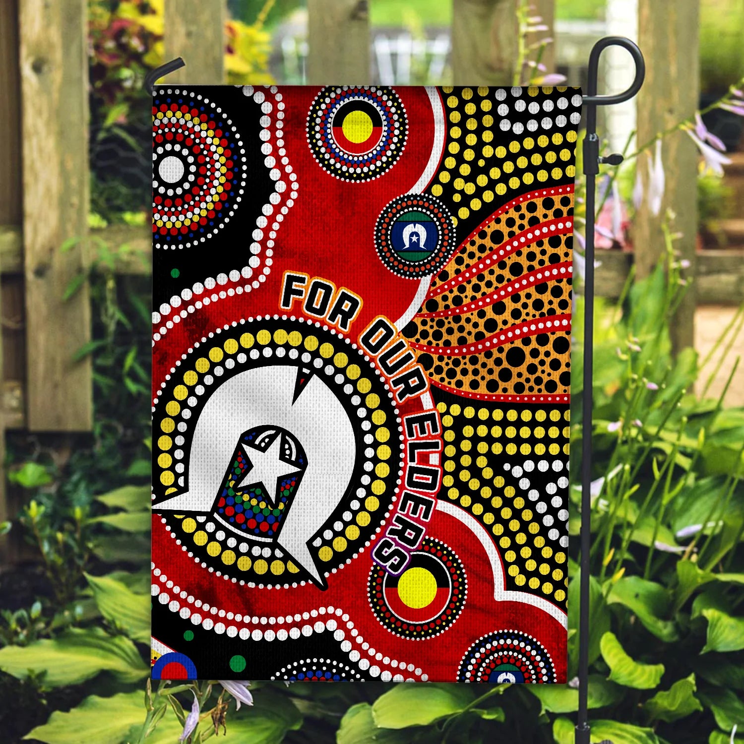 Australia NAIDOC Week Flag For Our Elders Aborigines and Islanders Flag - Vibe Hoodie Shop