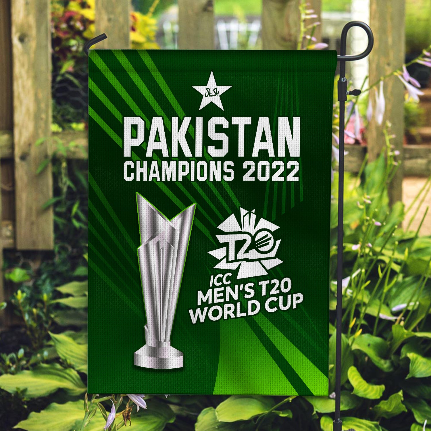 Pakistan Cricket Flag Champions 2022 ICC T20 Shaheens - Vibe Hoodie Shop