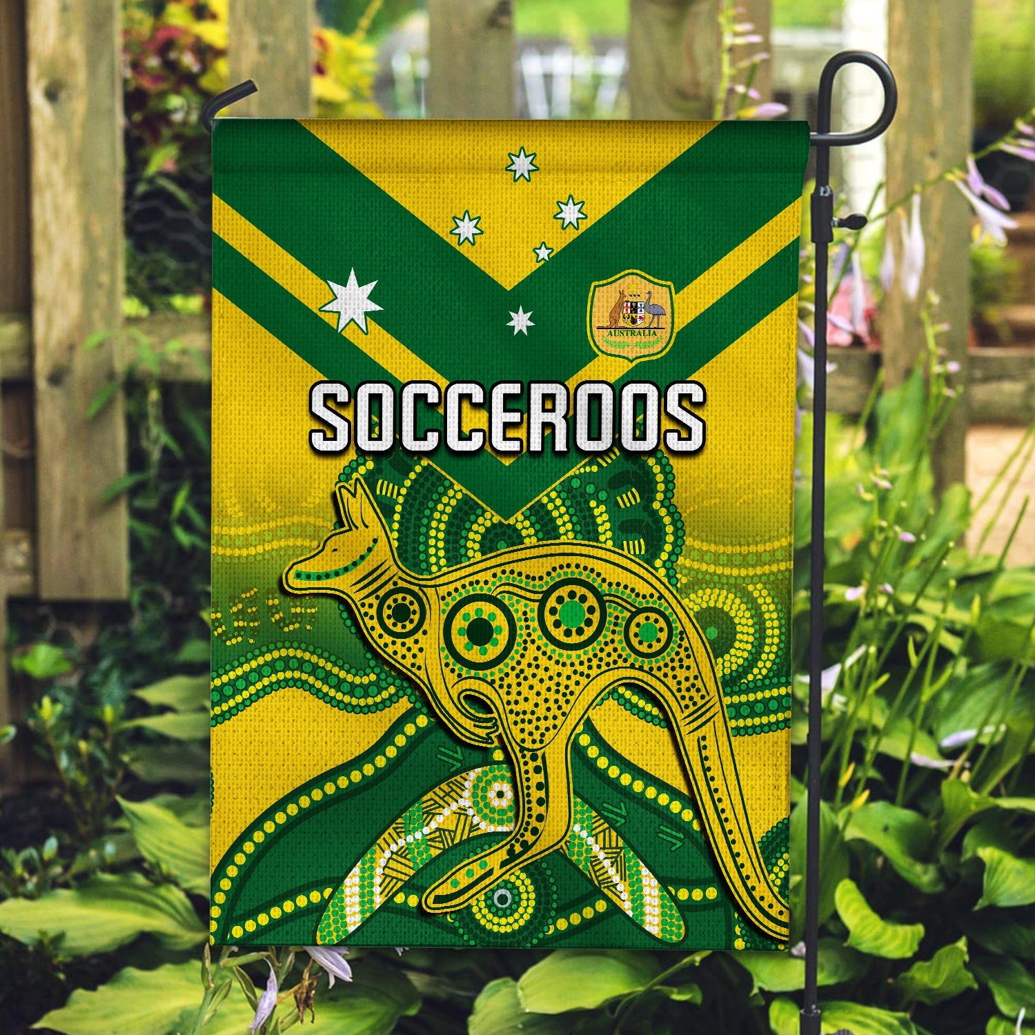 Australia Soccer Flag Champions Aboriginal Kangaroos World Cup Football Socceroos - Vibe Hoodie Shop