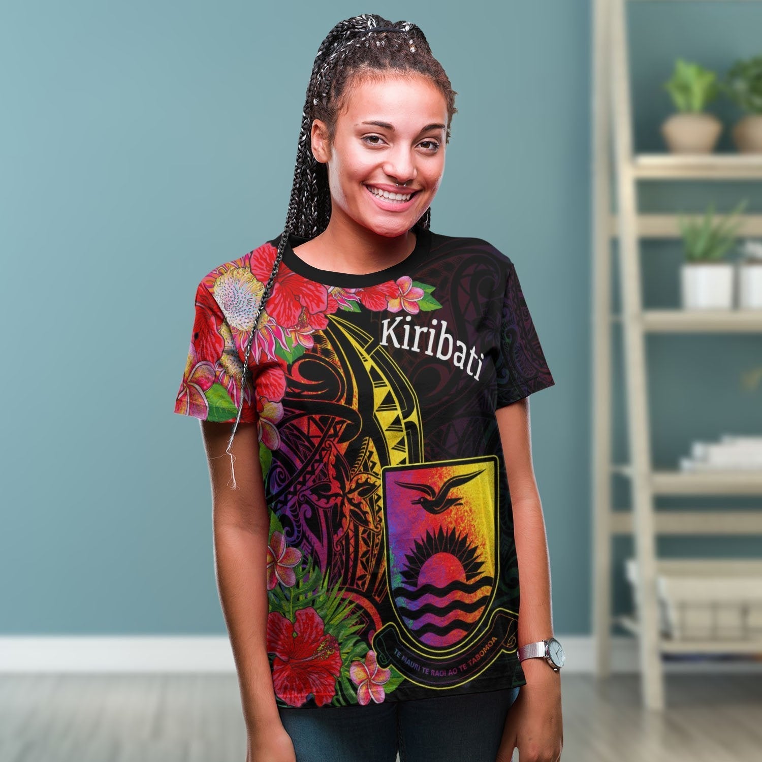 Kiribati T shirt - Tropical Hippie Style - Vibe Hoodie Shop