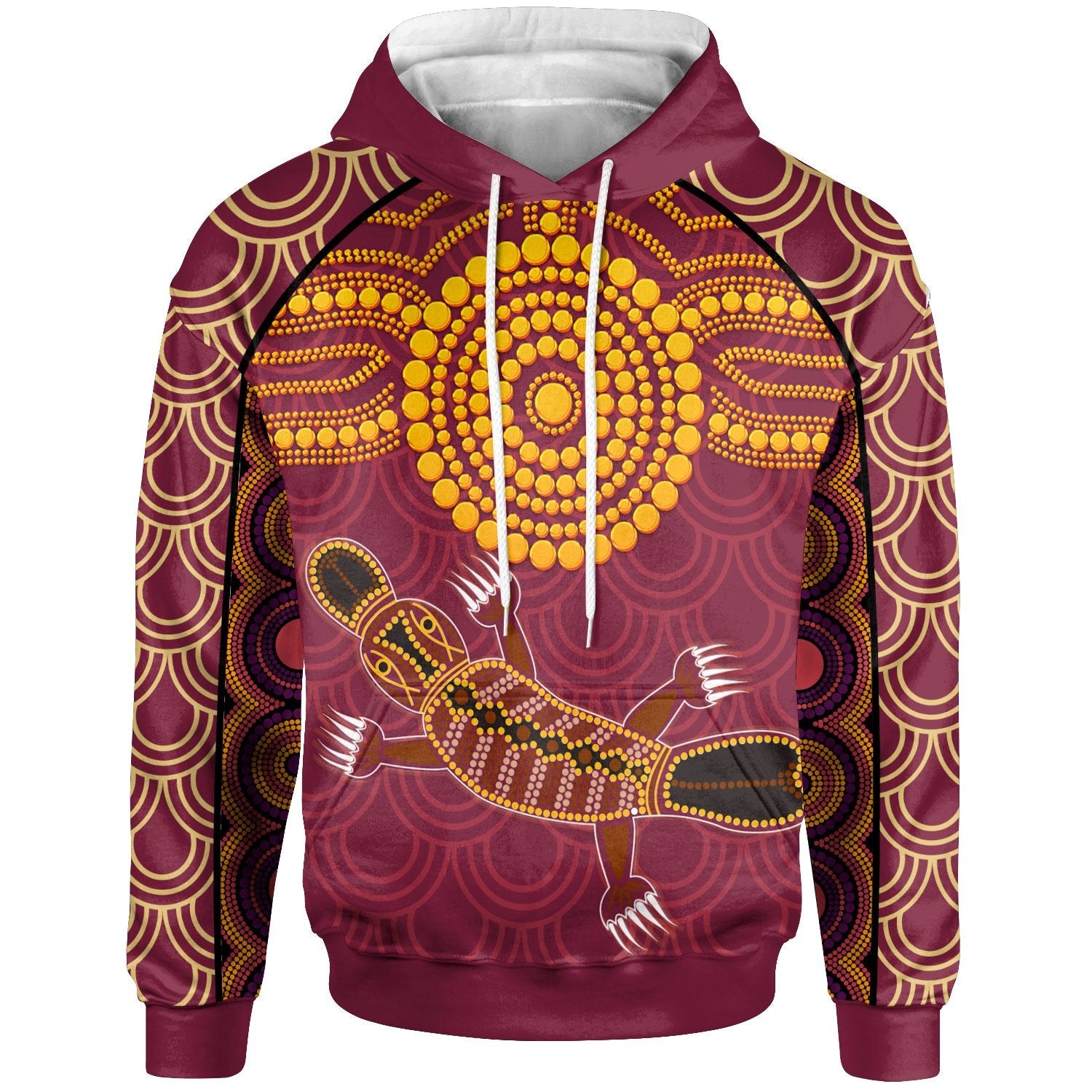 Aboriginal Hoodie - Aboriginal Platypus - Vibe Hoodie Shop