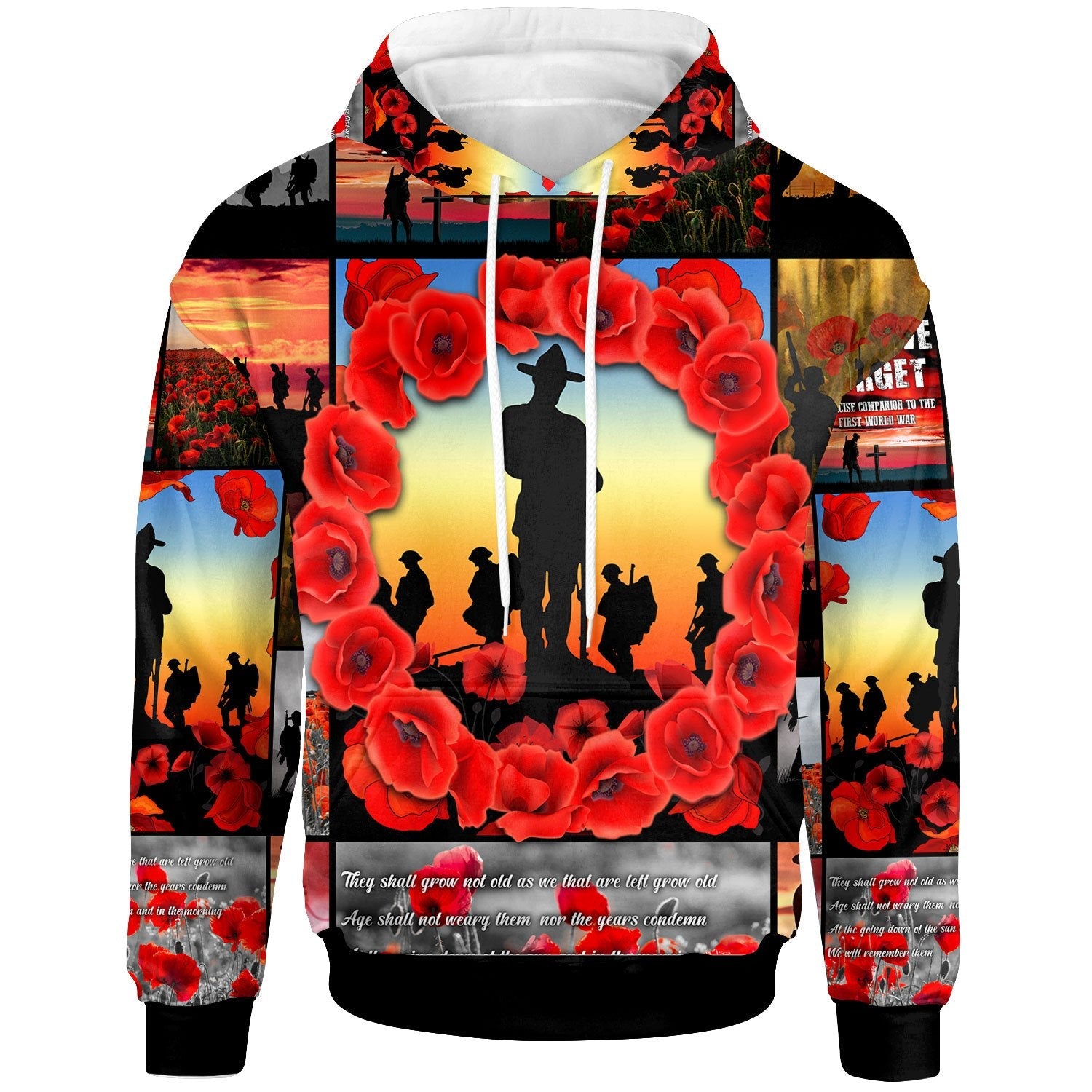 ANZAC Hoodie - Always Remember Australia's Soldiers - Vibe Hoodie Shop