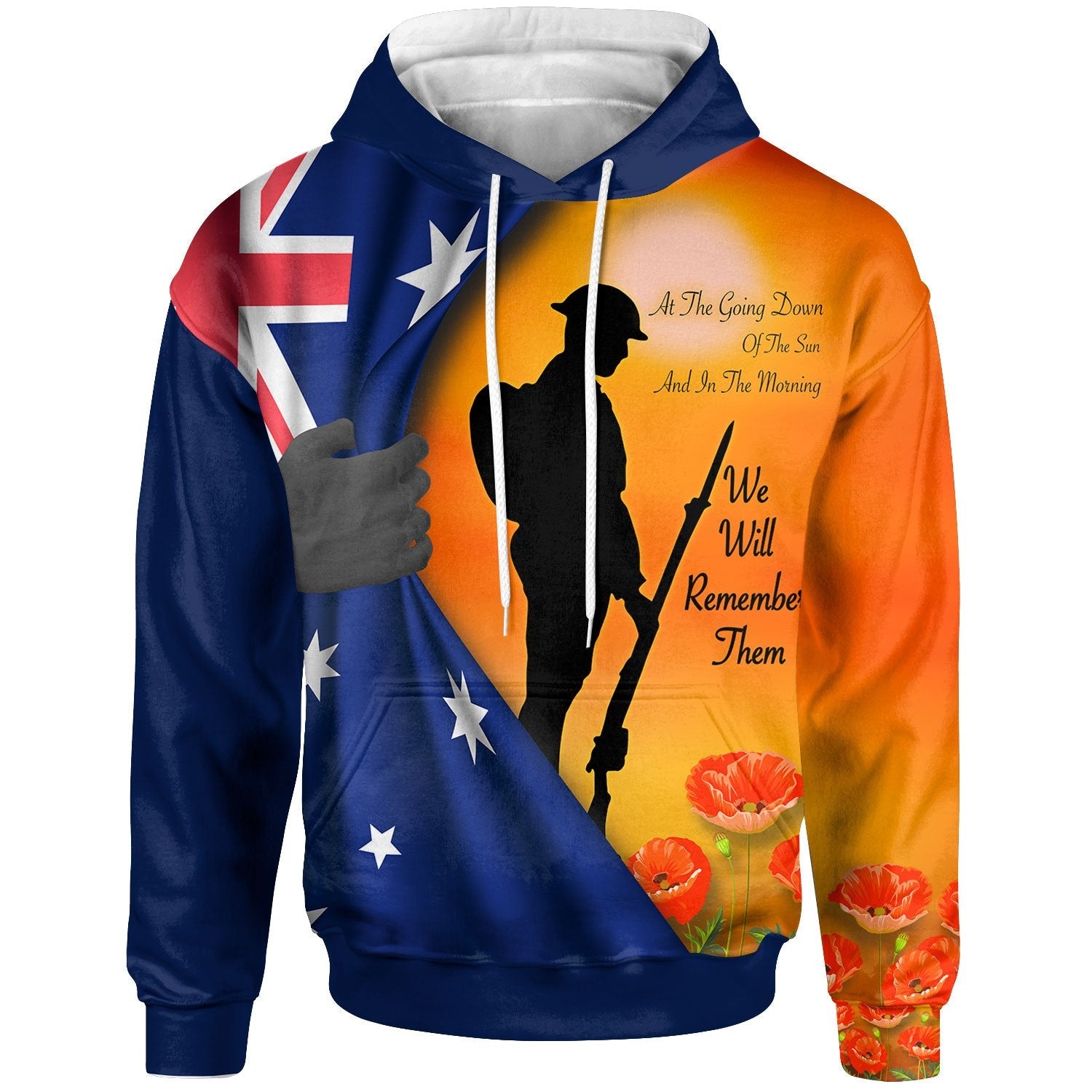 ANZAC Hoodie - We Will Remember Them Ver02 - Vibe Hoodie Shop