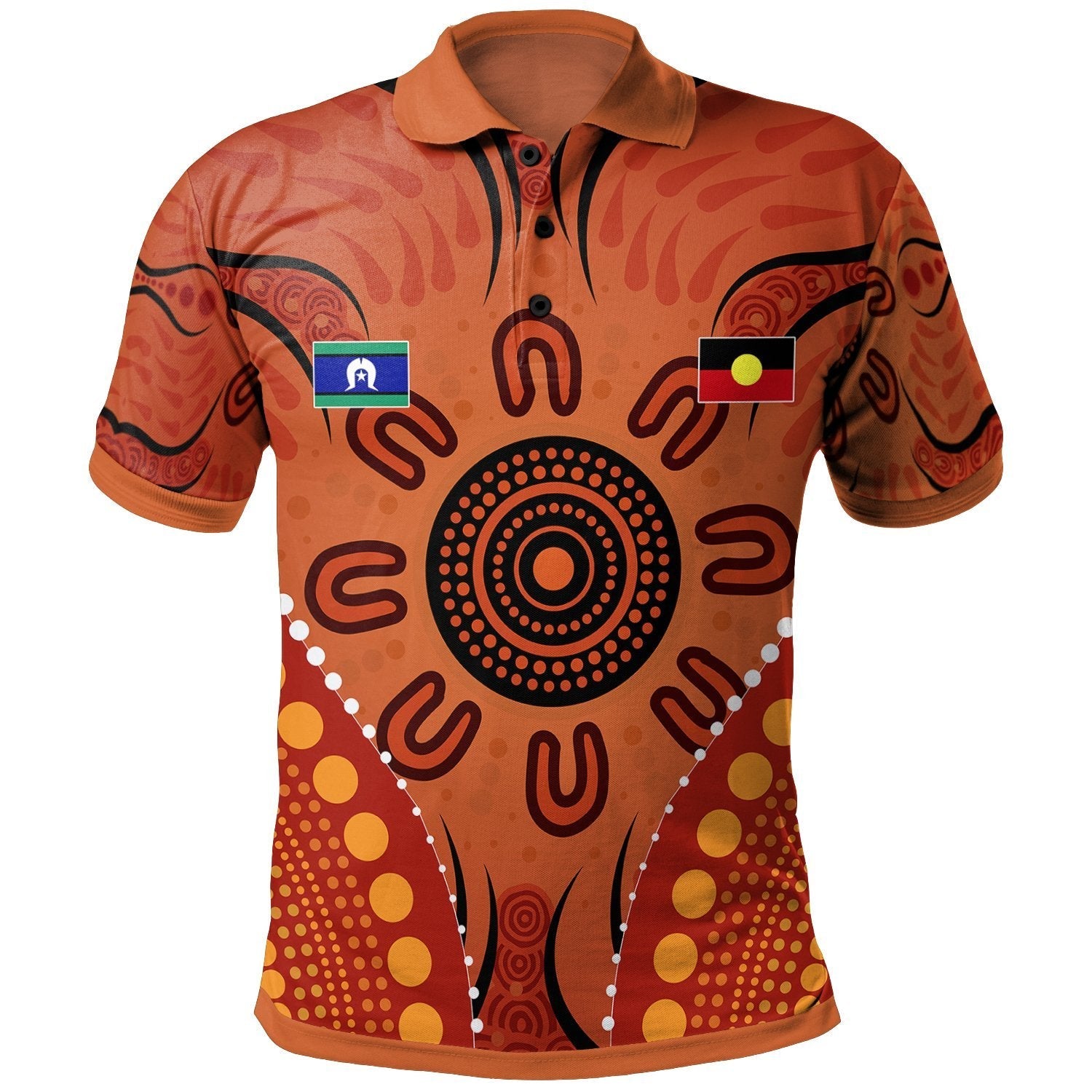 Vibe Hoodie NAIDOC Week Polo Shirt - Indigenous Dot NAIDOC Week Style - Vibe Hoodie Shop