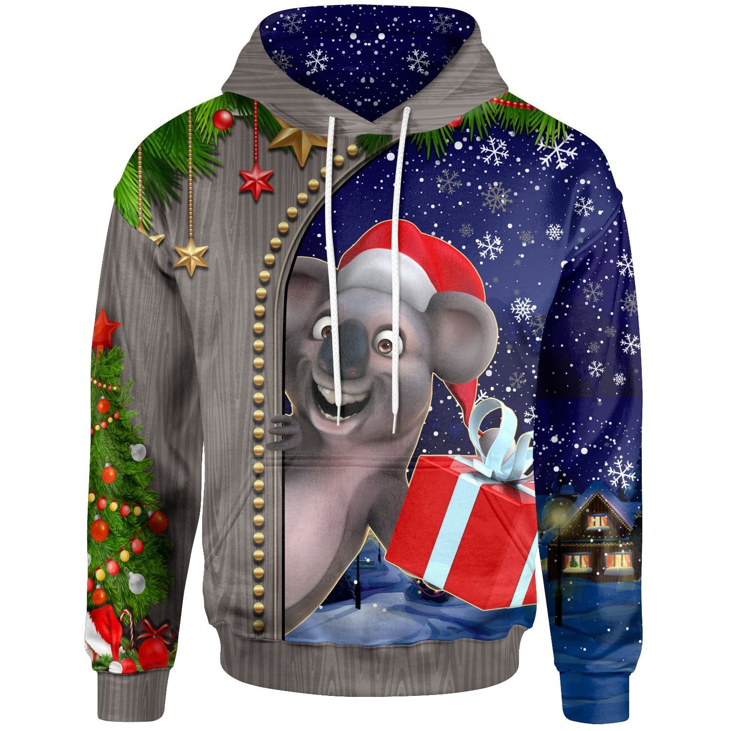 Christmas Hoodie - Fun Koala Christmas - - Vibe Hoodie Shop