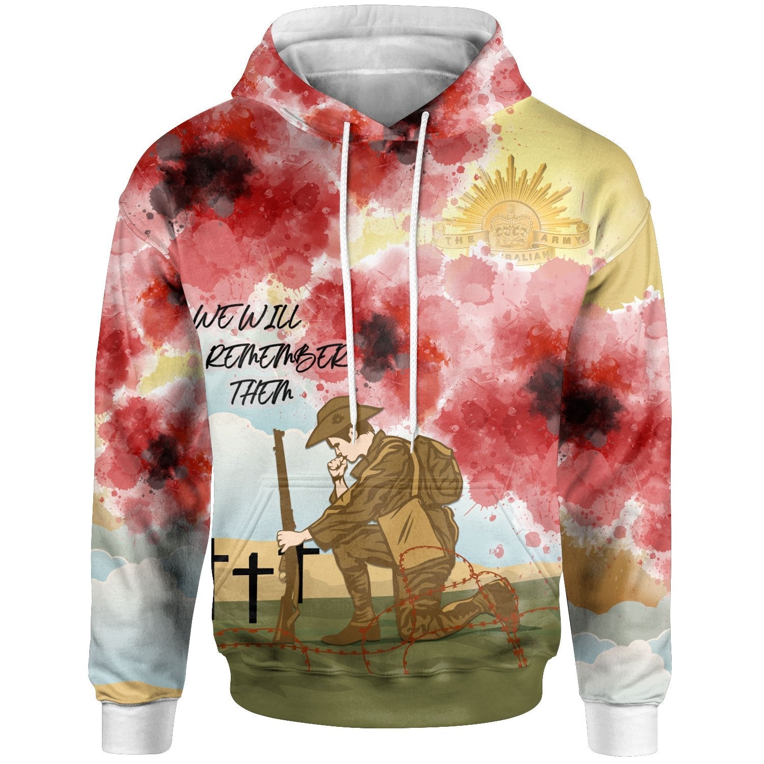 ANZAC Day Hoodie - We Will Remember Them - Vibe Hoodie Shop