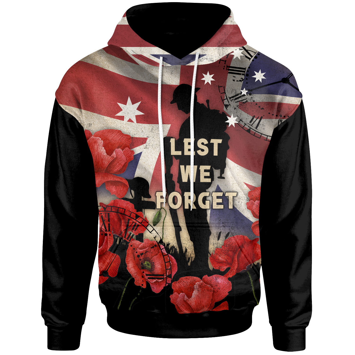 ANZAC Hoodie - A Day We Will Never Forget - Vibe Hoodie Shop