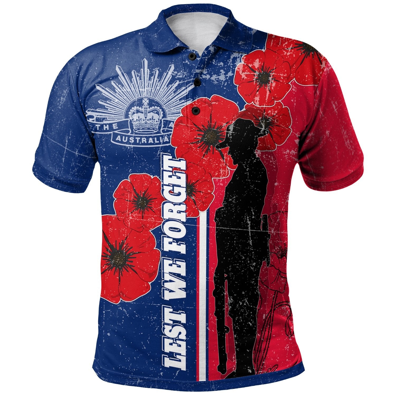 ANZAC Day Polo Shirt - Rememberance Day - Vibe Hoodie Shop