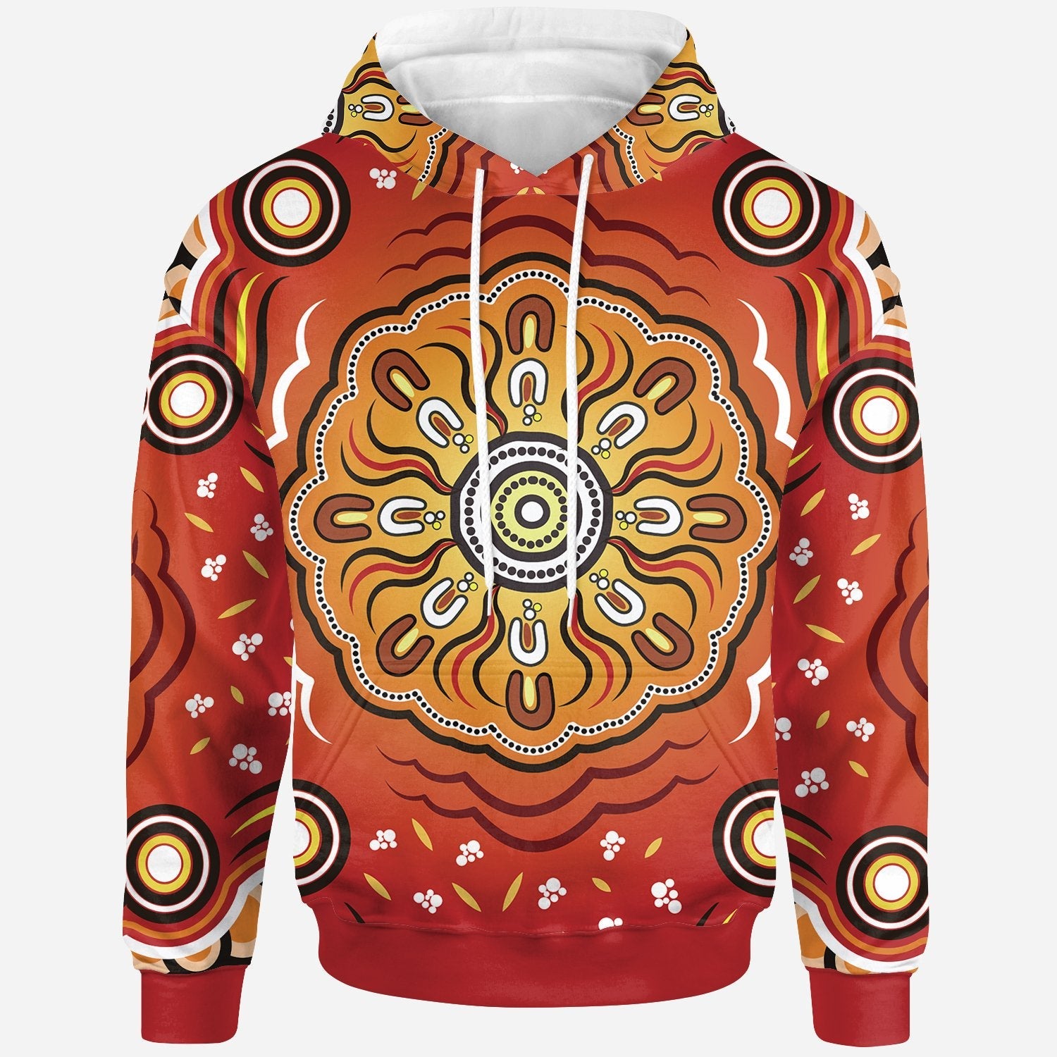 Aboriginal Hoodie - Indigenous Art Patterns Ver01 - Vibe Hoodie Shop