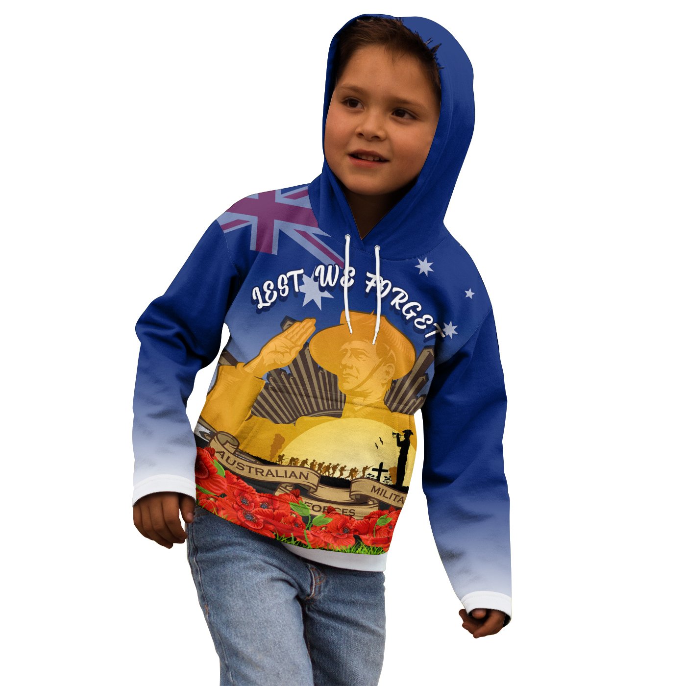 Hoodie Kids - Australia ANZAC Day 2020 And Soldier - Vibe Hoodie Shop