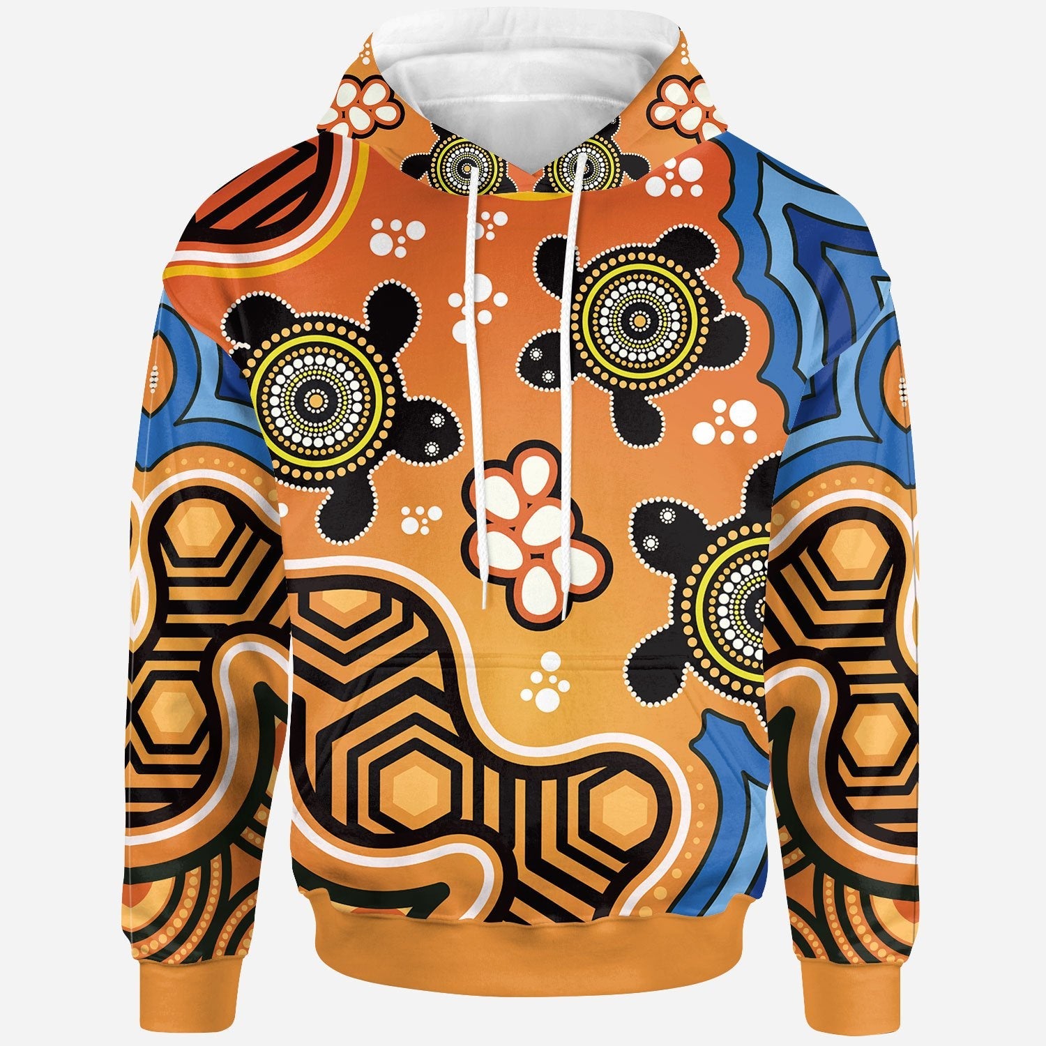 Aboriginal Hoodie - Indigenous Art Patterns Ver04 - Vibe Hoodie Shop