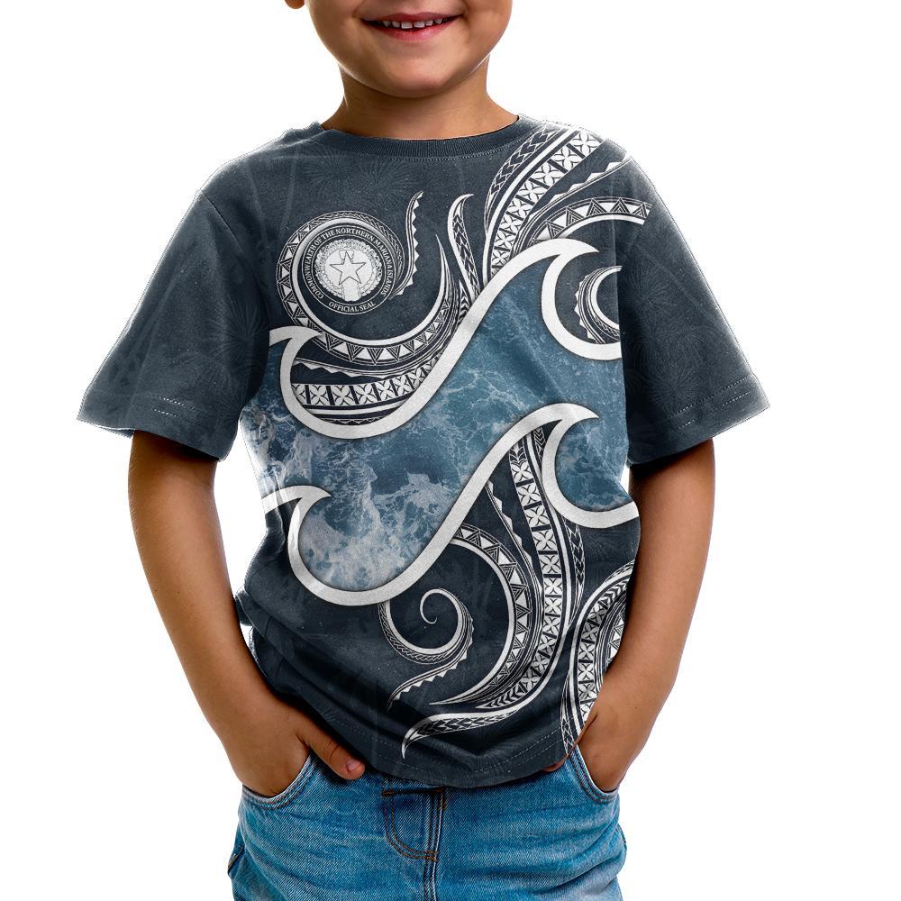 Northern Mariana Islands Polynesian T shirt - Ocean Style - Vibe Hoodie Shop