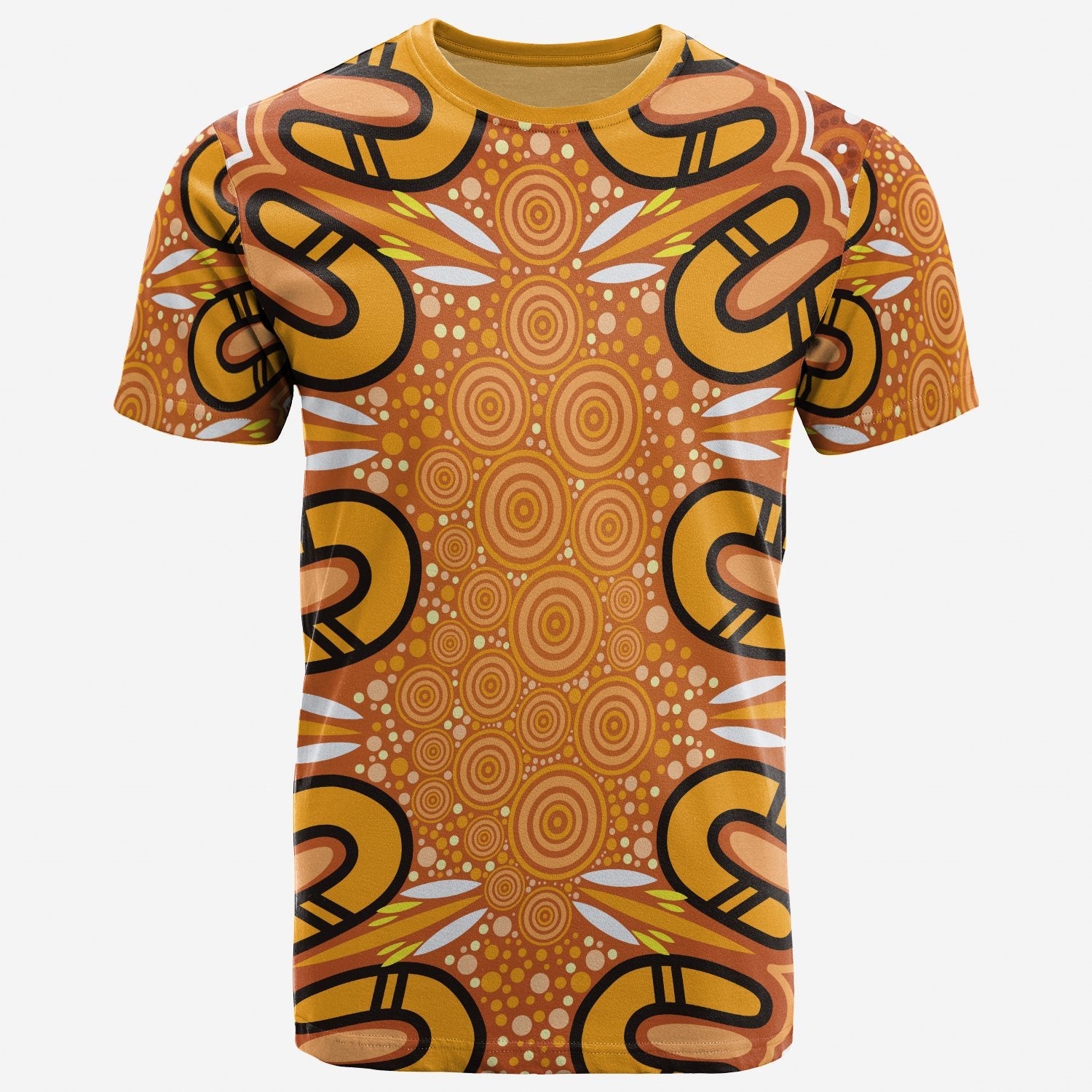 Aboriginal T shirt - Indigenous Art Patterns Ver03 - Vibe Hoodie Shop