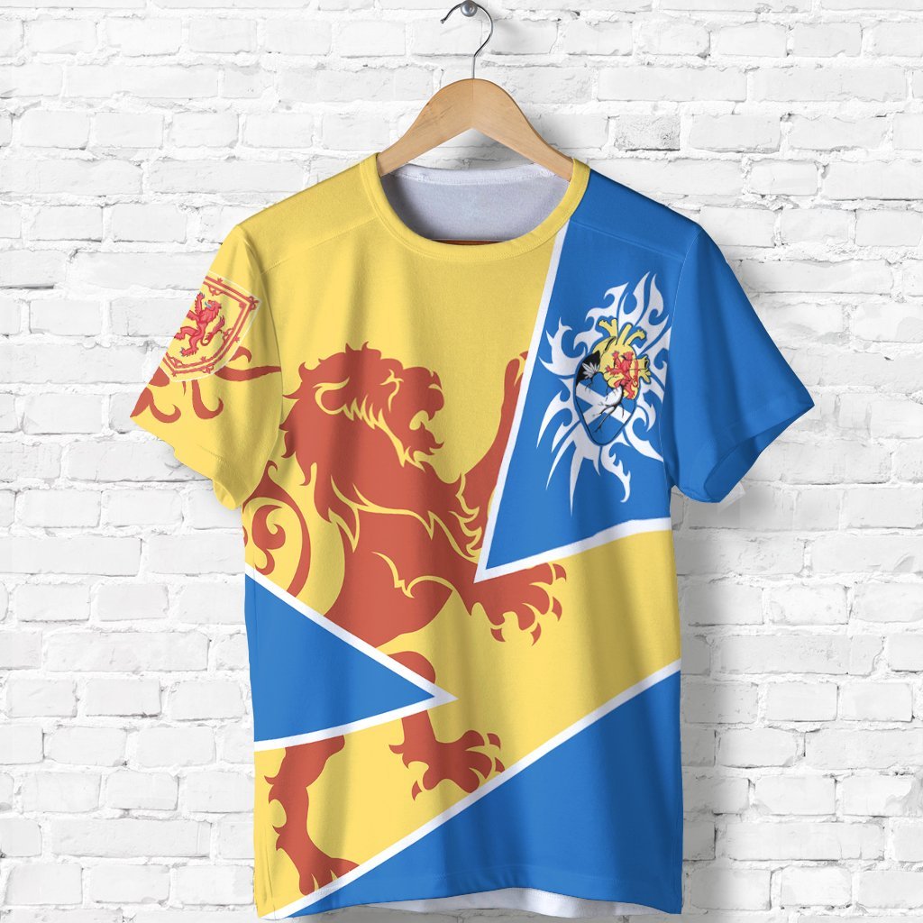 Scotland T shirt - Scottish Royal Lion 1990S Cadmium Yellow - Vibe Hoodie Shop