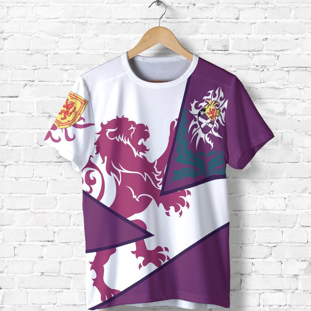 Scotland T shirt - Scottish Royal Lion 1990S Purple - Vibe Hoodie Shop