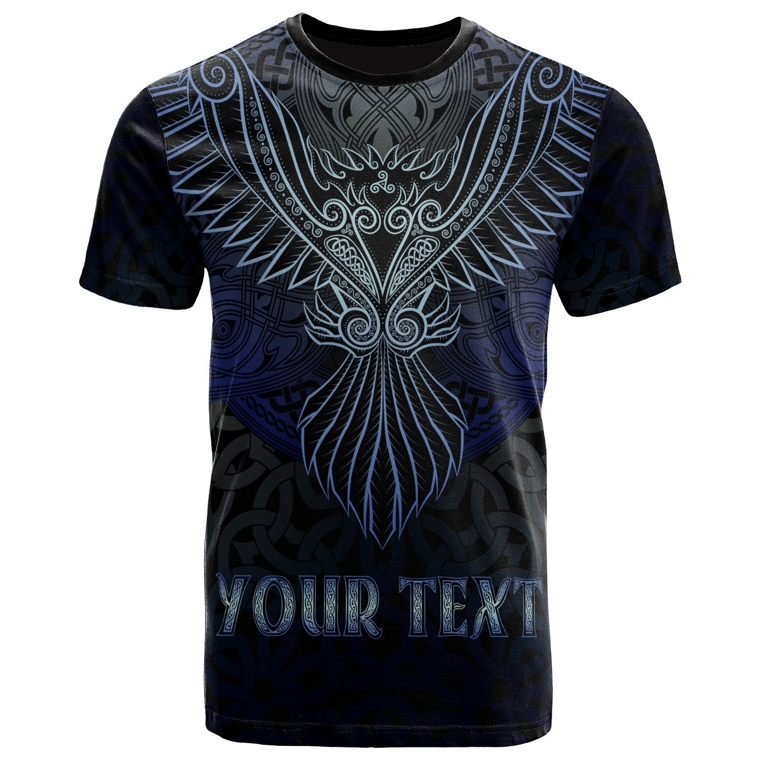 Celtic Personalized T shirt - Celtic Raven - Vibe Hoodie Shop