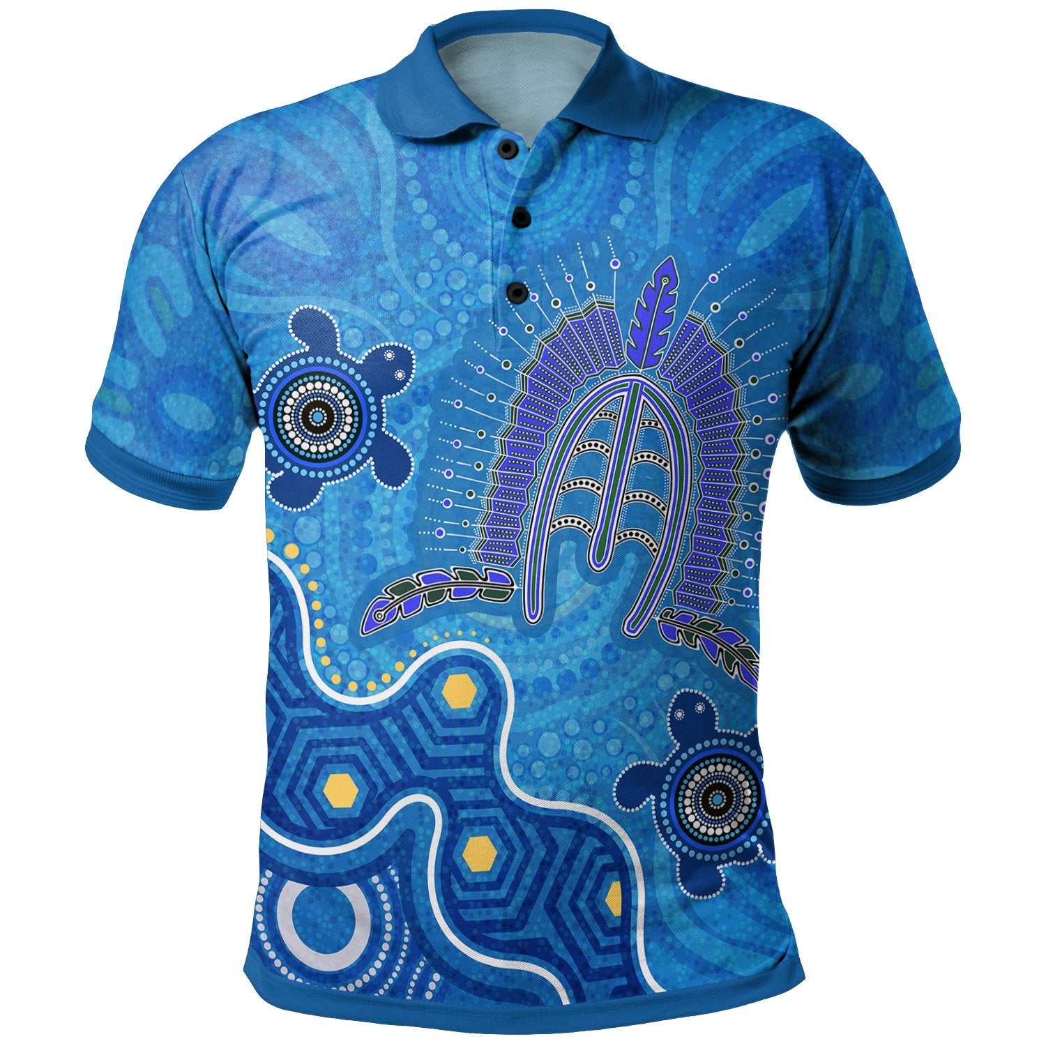 Torres Strait Polo Shirt - Dhari And Turtle - BN25 - Vibe Hoodie Shop