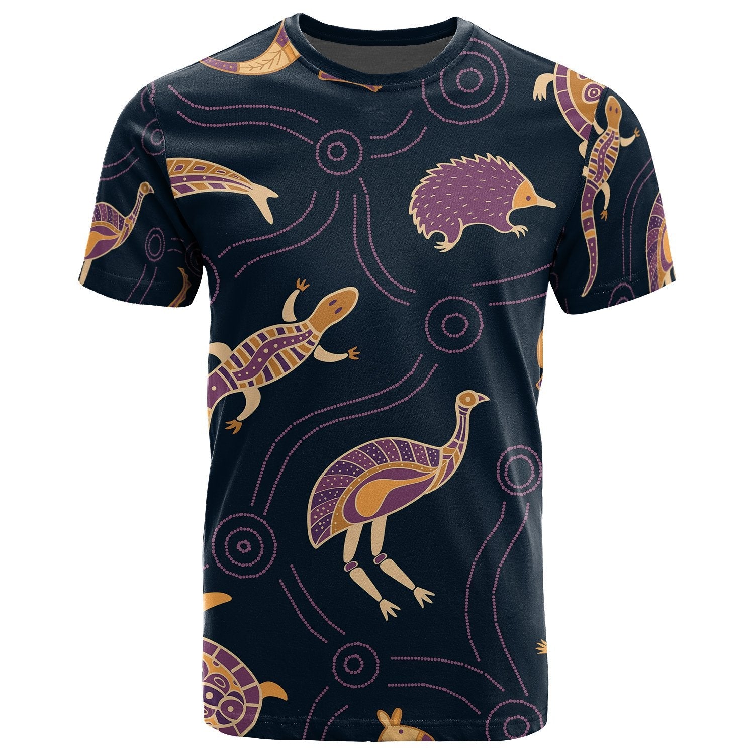 T - Shirt - Indigenous Animals Patterns - Vibe Hoodie Shop