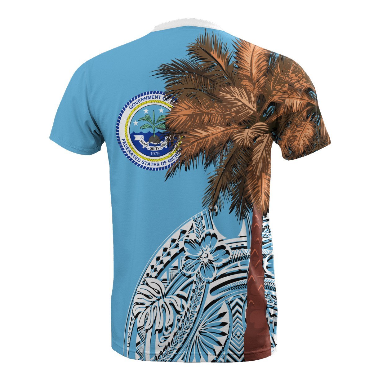 Vibe Hoodie Federated States Of Micronesia T shirt - Micronesian Palm Tree Flag - Vibe Hoodie Shop
