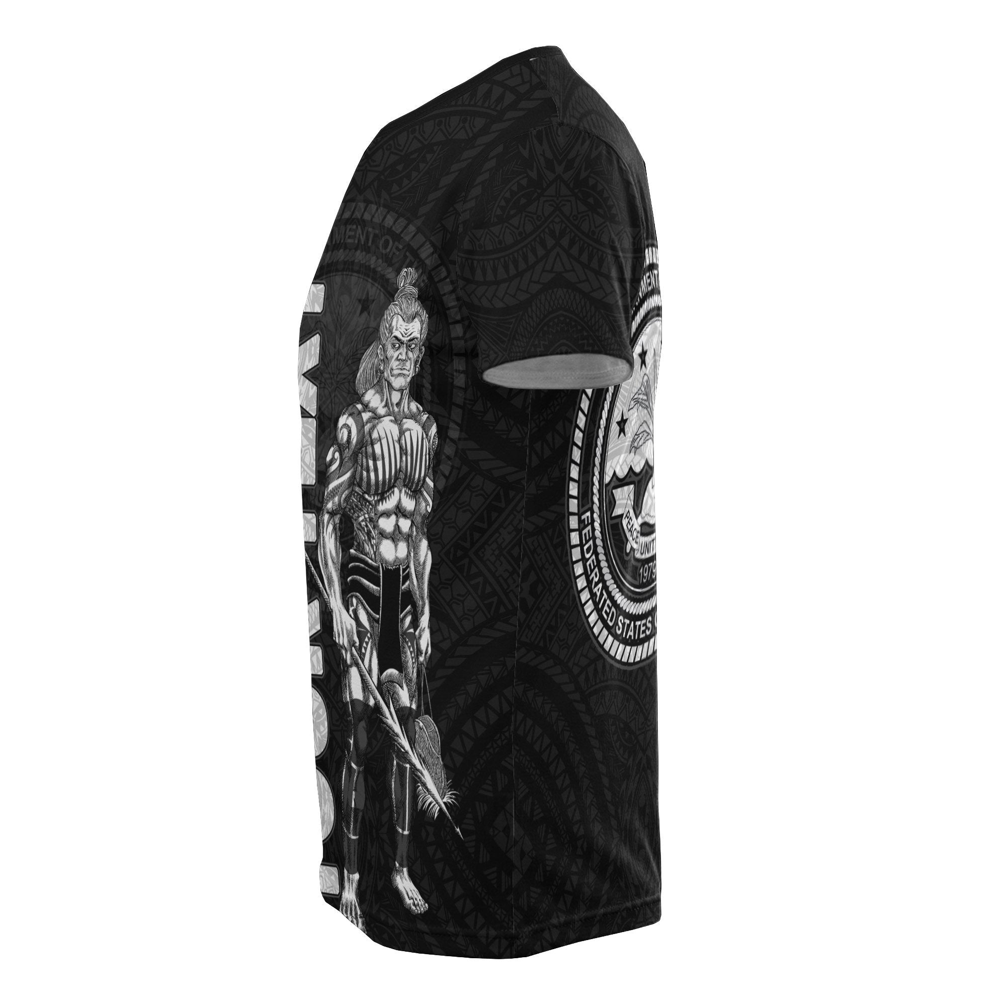 Vibe Hoodie Federated States Of Micronesia Custom Personalised Polynesian T shirt - Micronesian Warrior - Vibe Hoodie Shop
