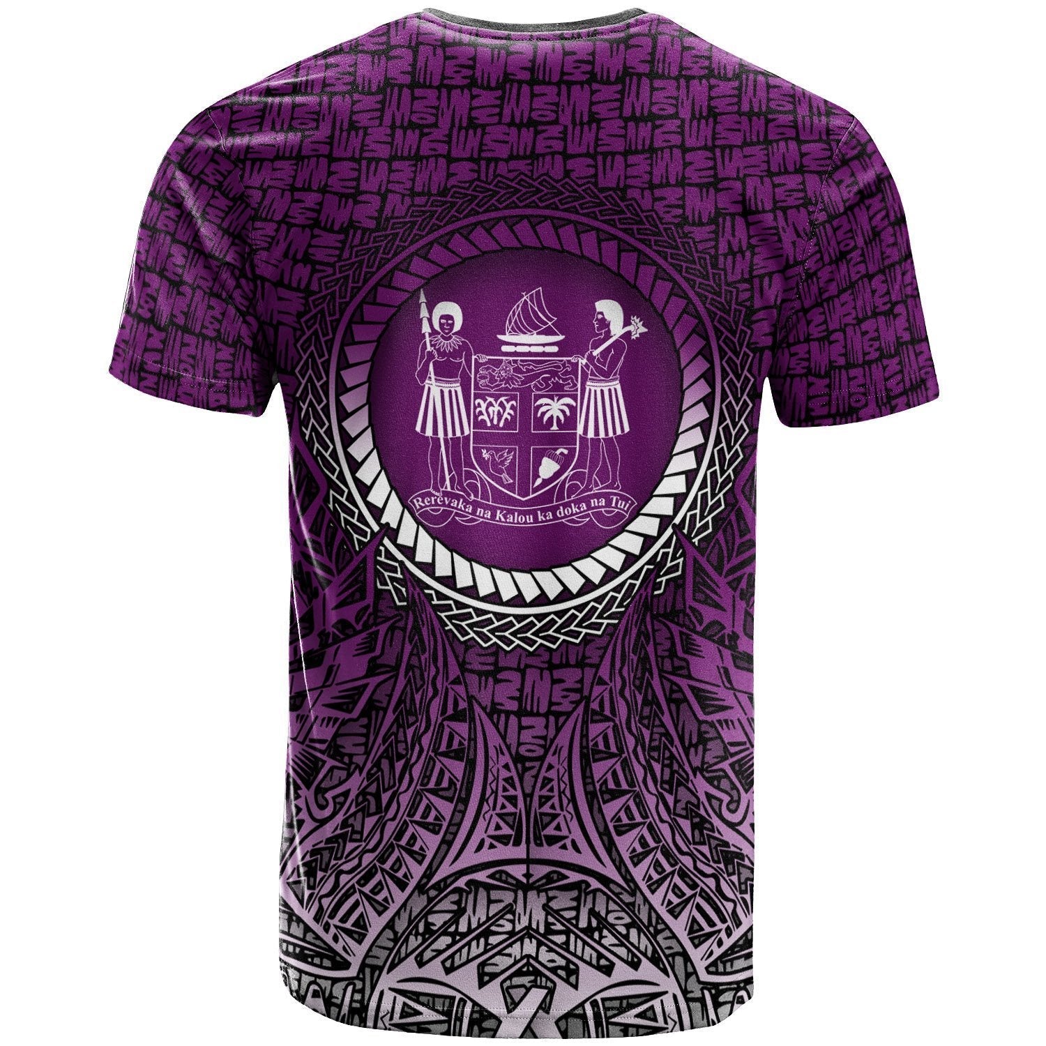 Fiji T shirt - Circle Pattern Purple - Vibe Hoodie Shop