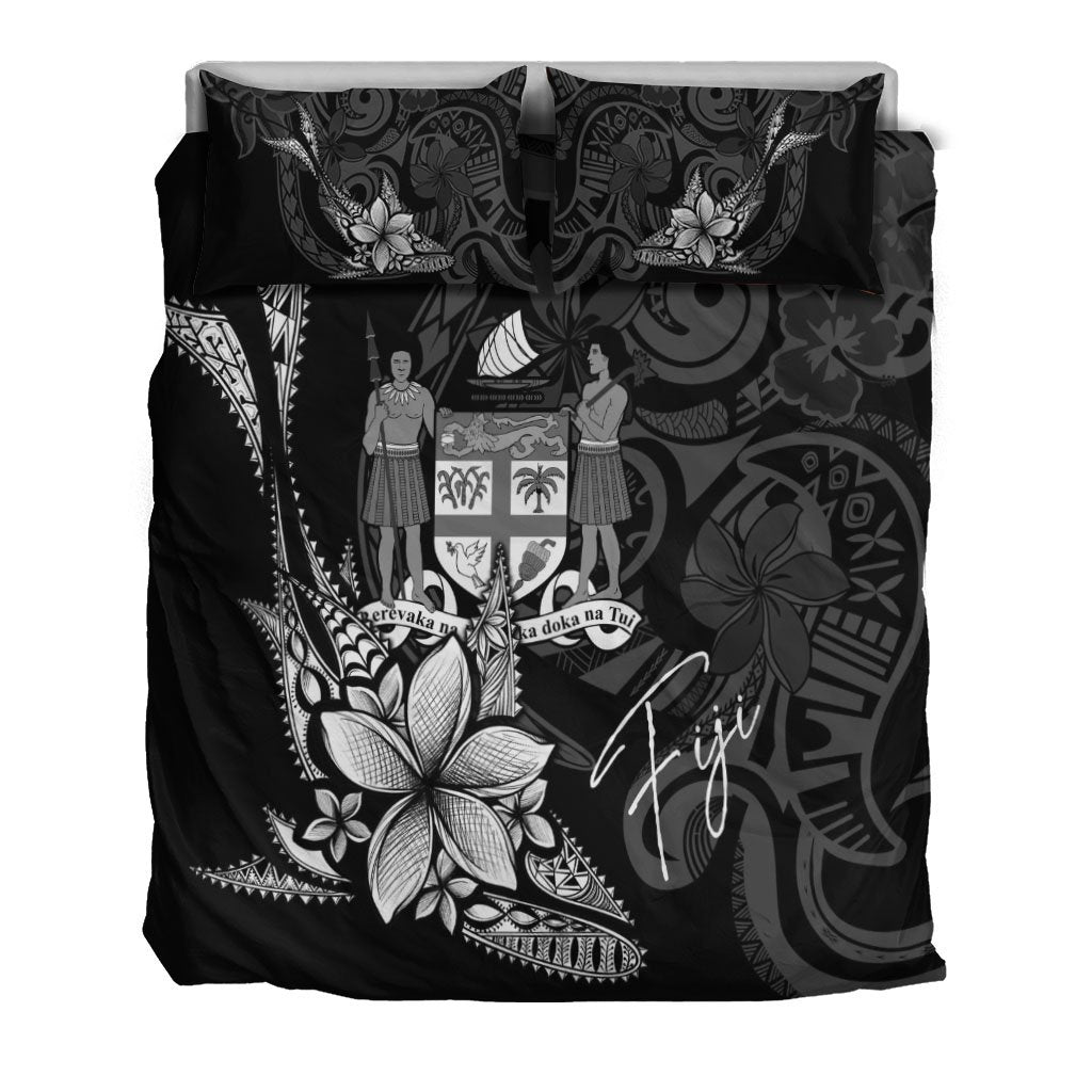 Fiji Bedding Set - Fish With Plumeria Flowers Style - Vibe Hoodie Shop