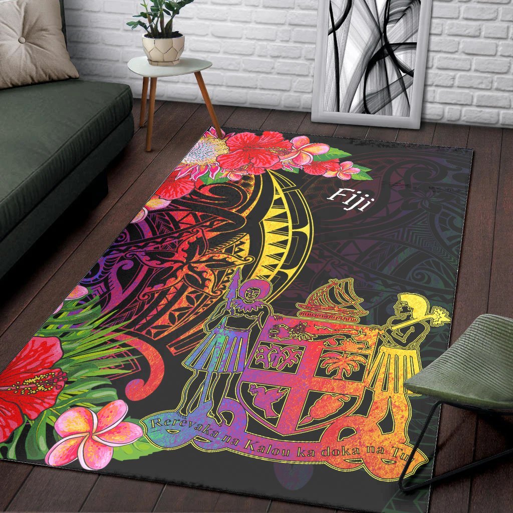 Fiji Area Rug - Tropical Hippie Style - Vibe Hoodie Shop