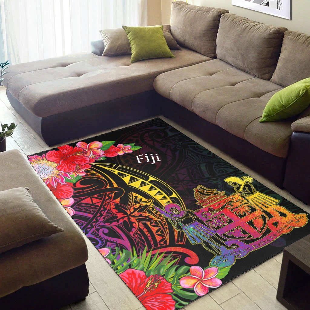 Fiji Area Rug - Tropical Hippie Style - Vibe Hoodie Shop