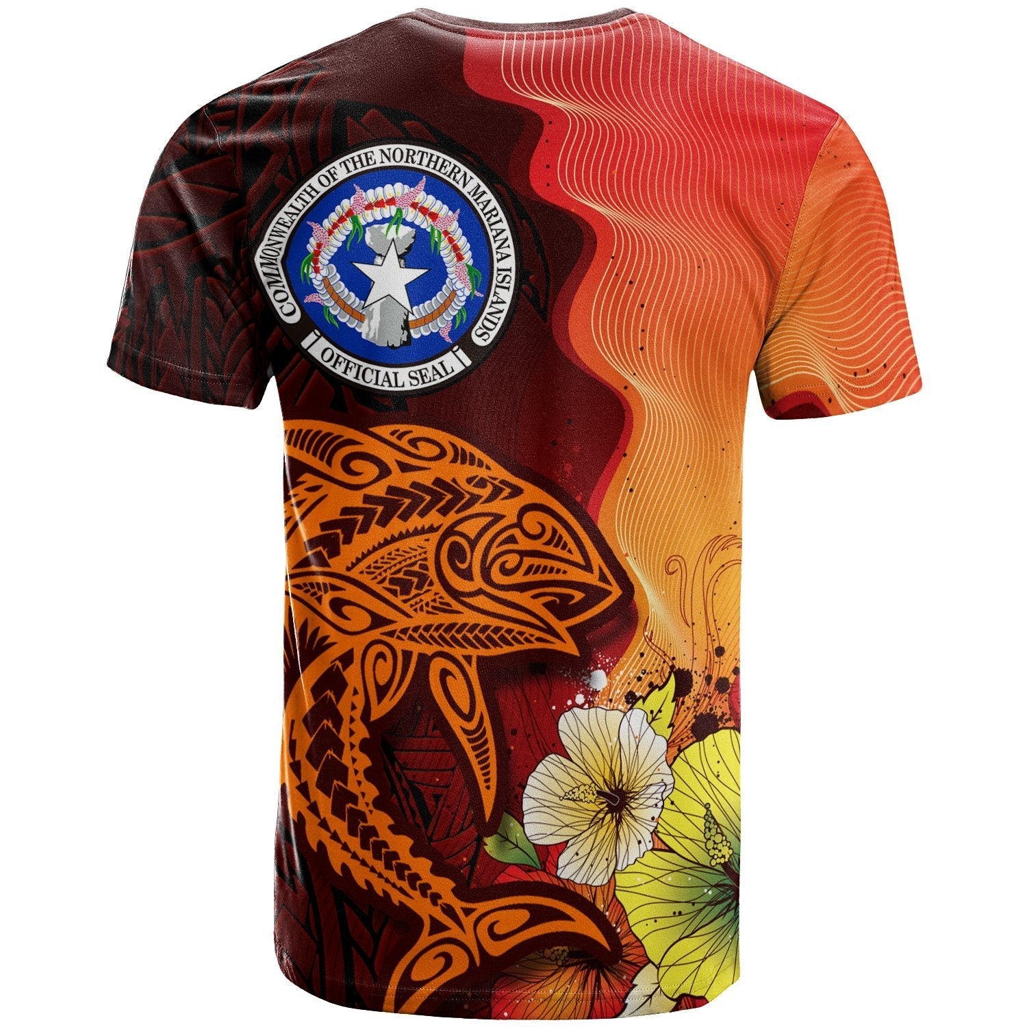 Northern Mariana Islands T shirt - Tribal Tuna Fish - Vibe Hoodie Shop