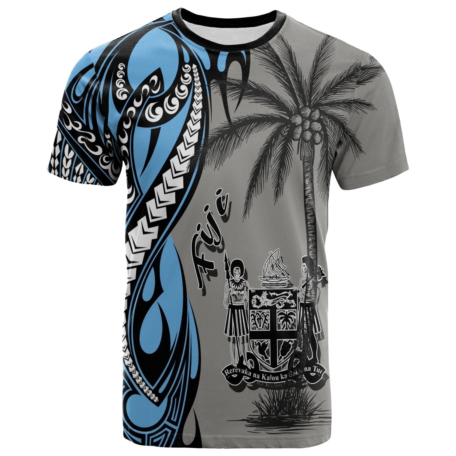 Fiji T shirt - Classical Coconut Tree - Vibe Hoodie Shop