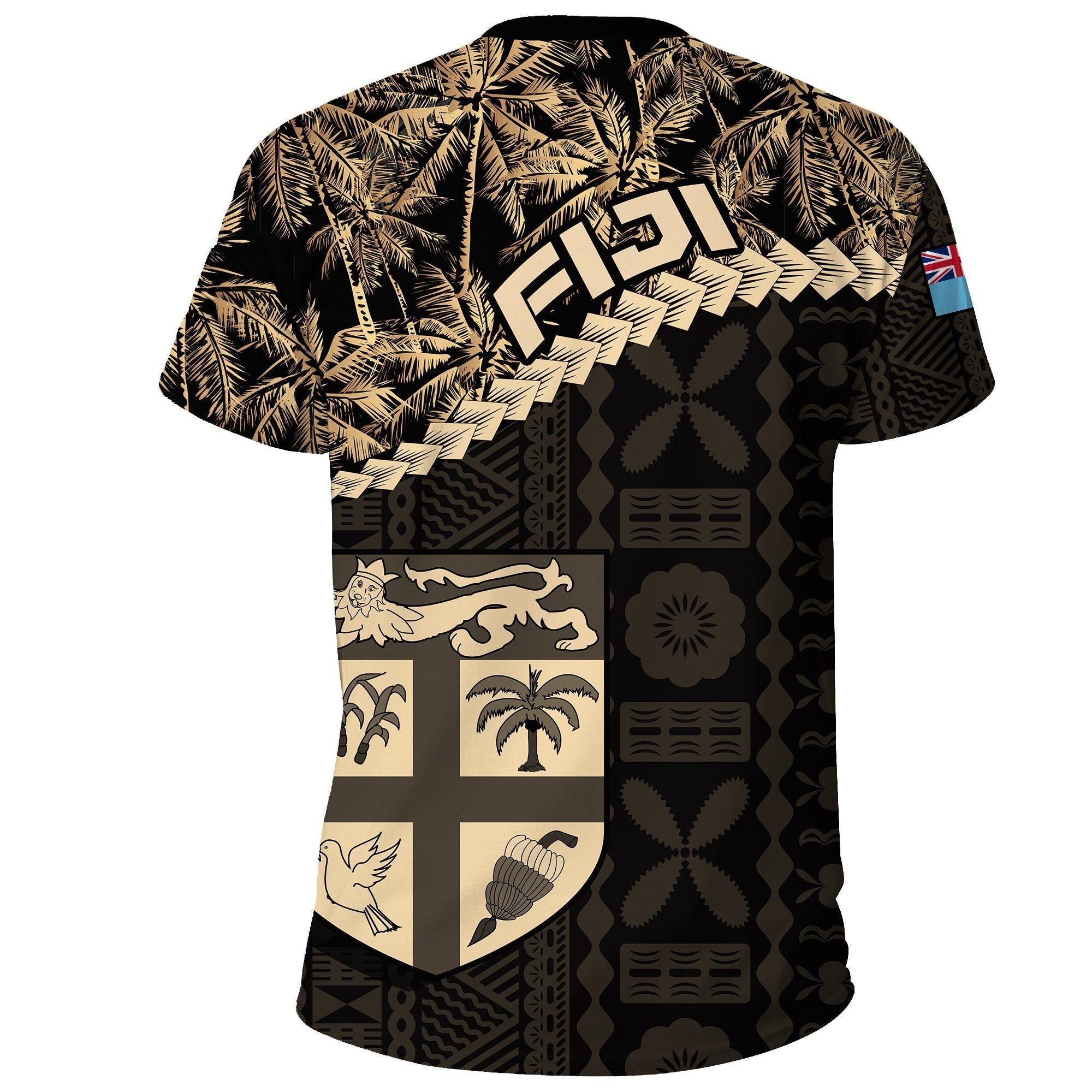 Fiji T shirt Golden Coconut - Vibe Hoodie Shop