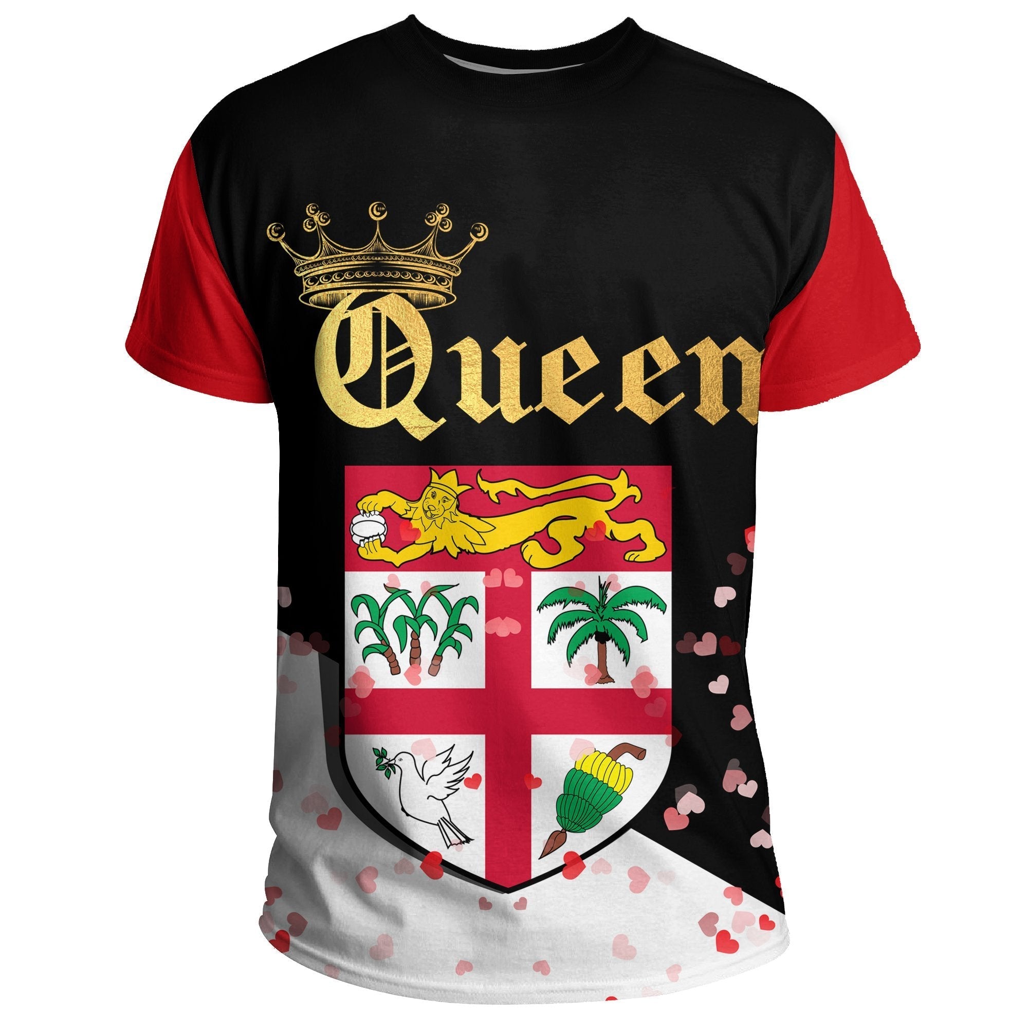 Fiji T shirt Queen - Valentine Couple - Vibe Hoodie Shop