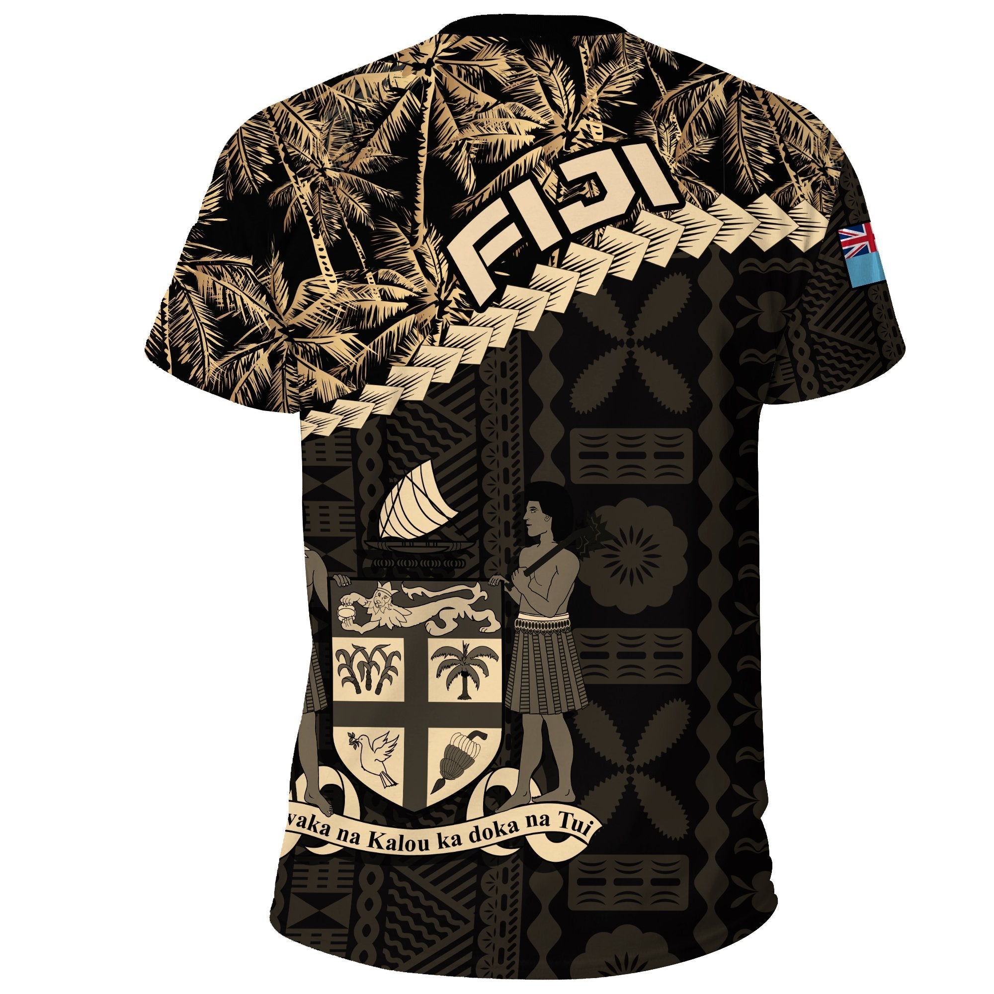 Fiji T shirt Golden Coconut 01 - Vibe Hoodie Shop