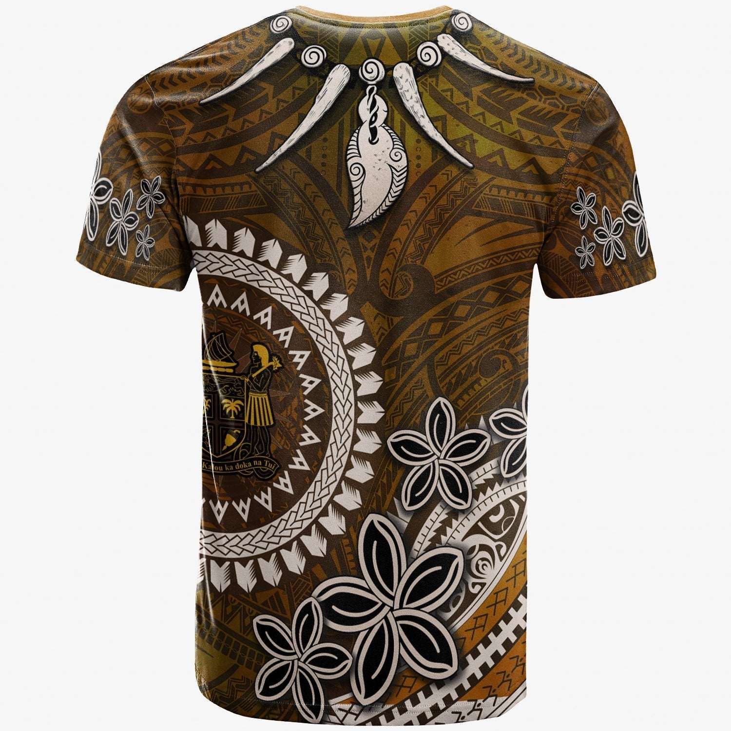 Fiji Custom Personalised T shirt - Polynesian Boar Tusk - Vibe Hoodie Shop