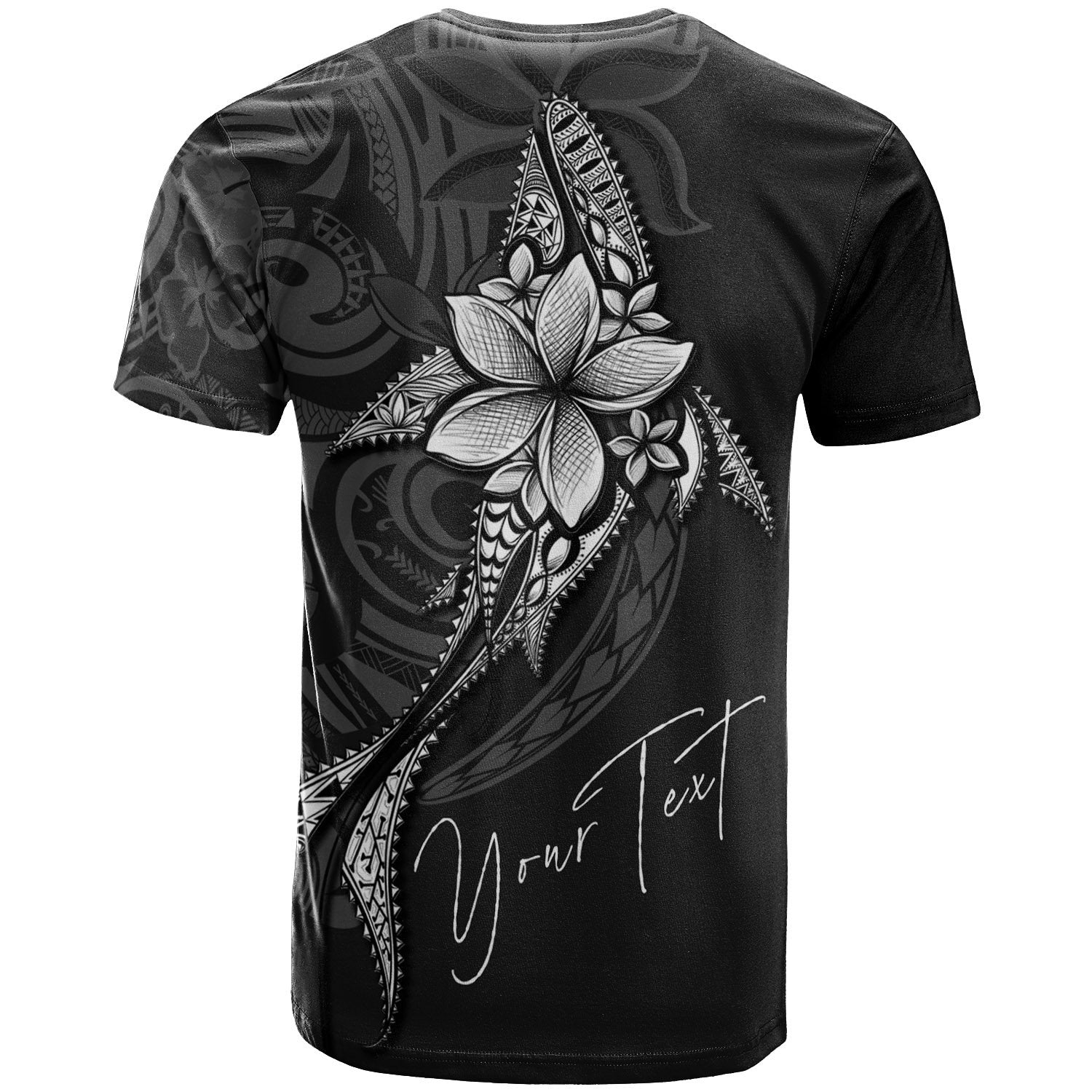 Niue Custom Personalised T shirt - Fish With Plumeria Flowers Style - Vibe Hoodie Shop