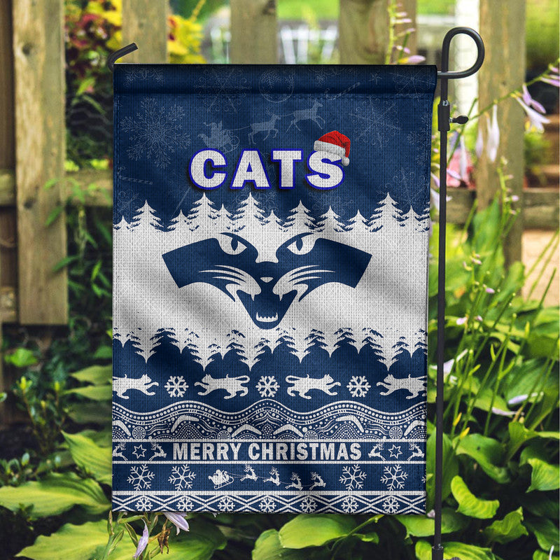 Geelong Cats Unique Winter Season Flag Cats Merry Christmas - Vibe Hoodie Shop