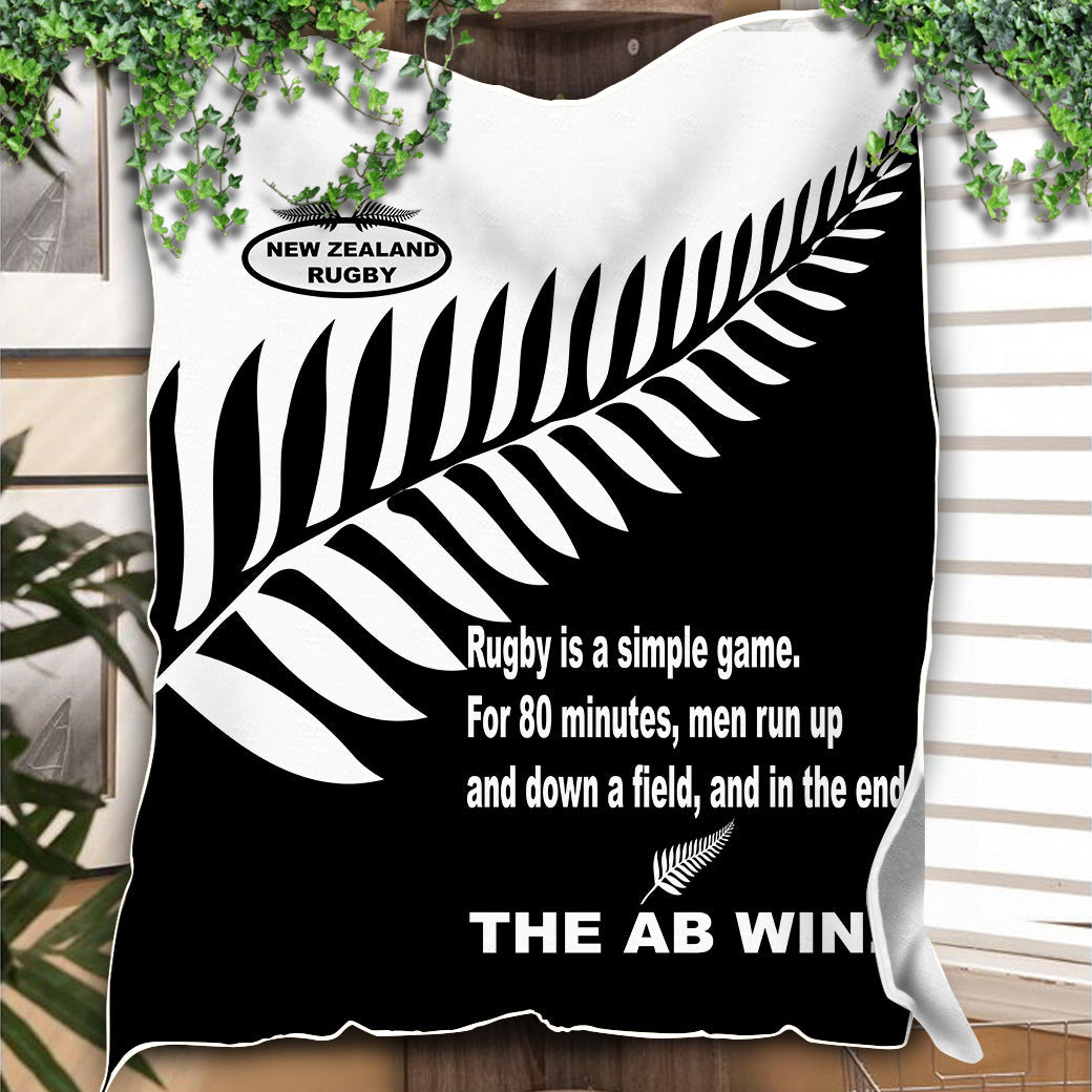 New Zealand Rugby Premium Blanket - The AB Win - LT20 - Vibe Hoodie Shop
