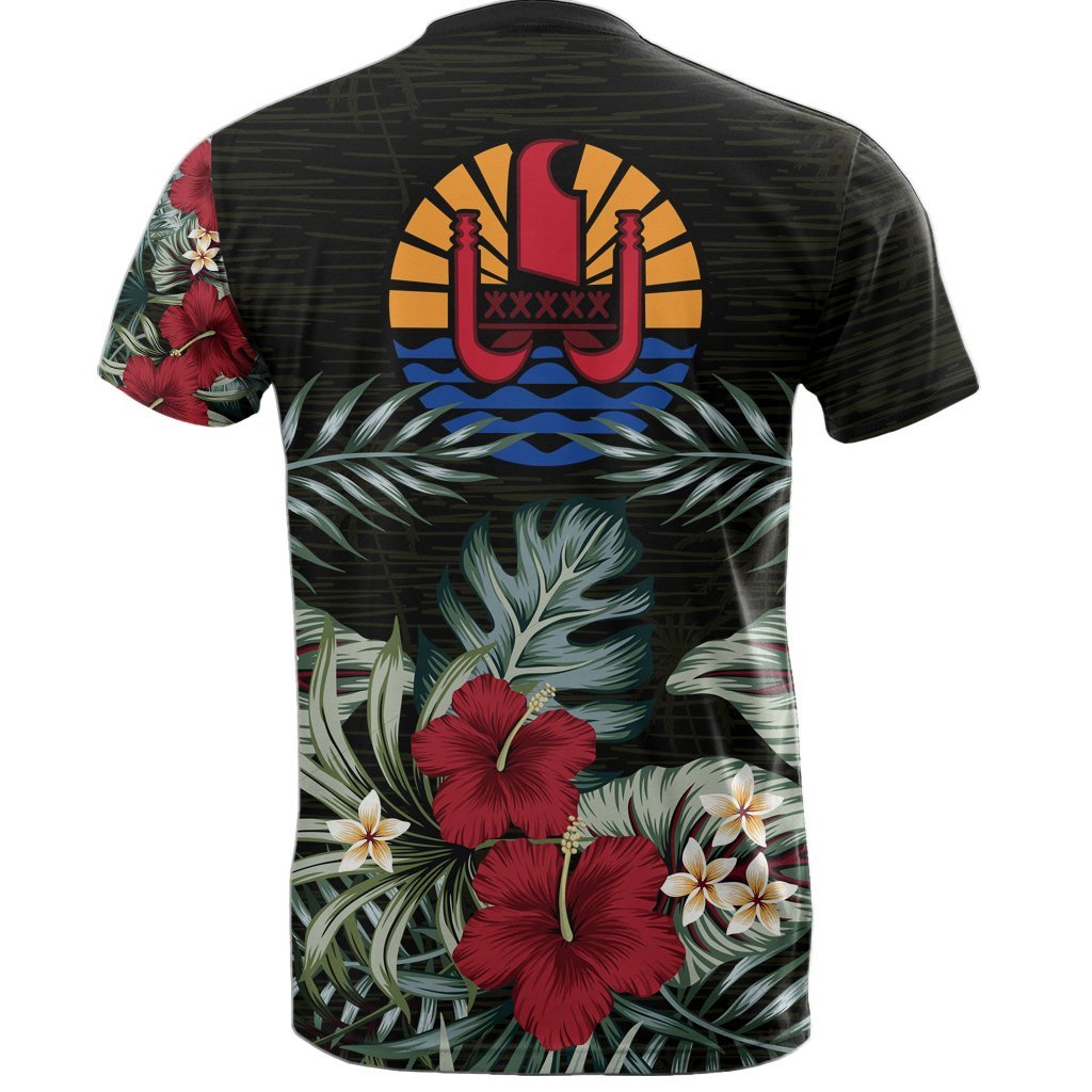 Tahiti Hibiscus T shirt - Vibe Hoodie Shop