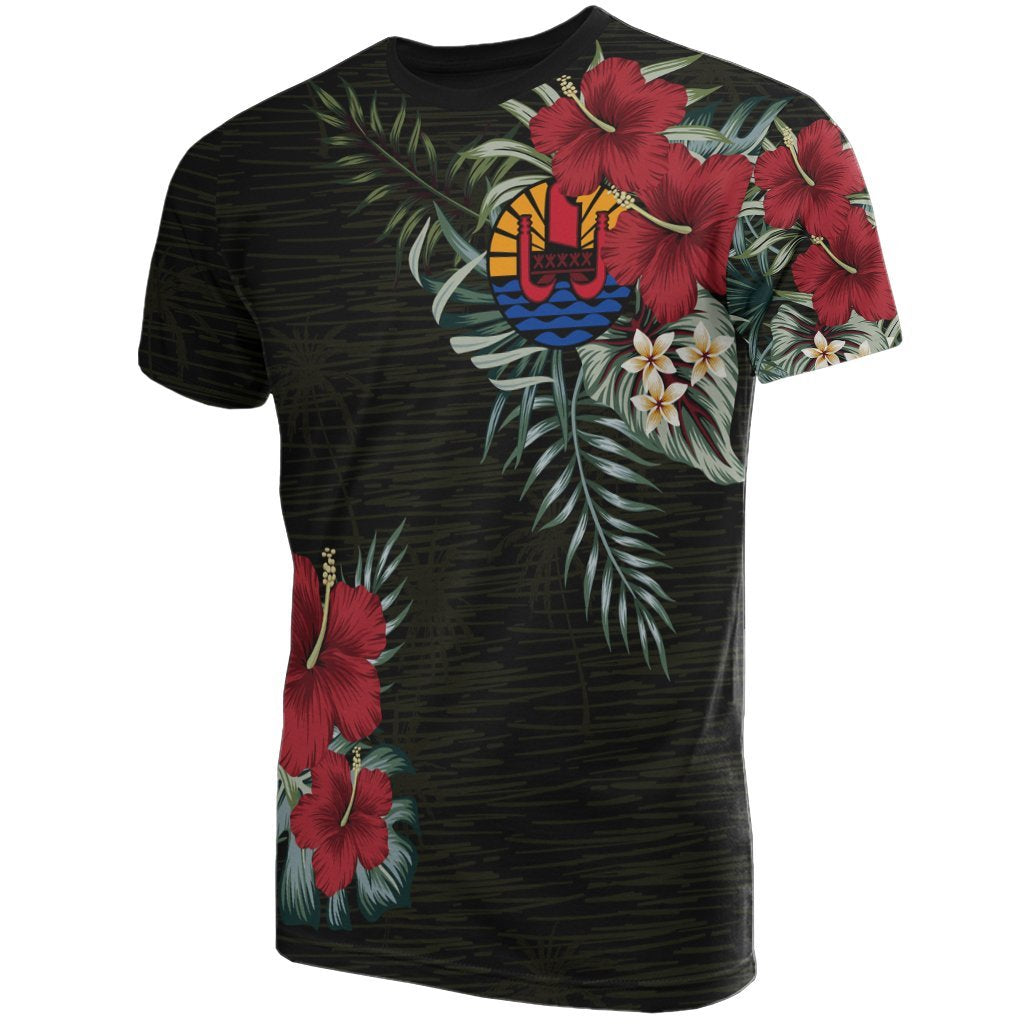 Tahiti Hibiscus T shirt - Vibe Hoodie Shop